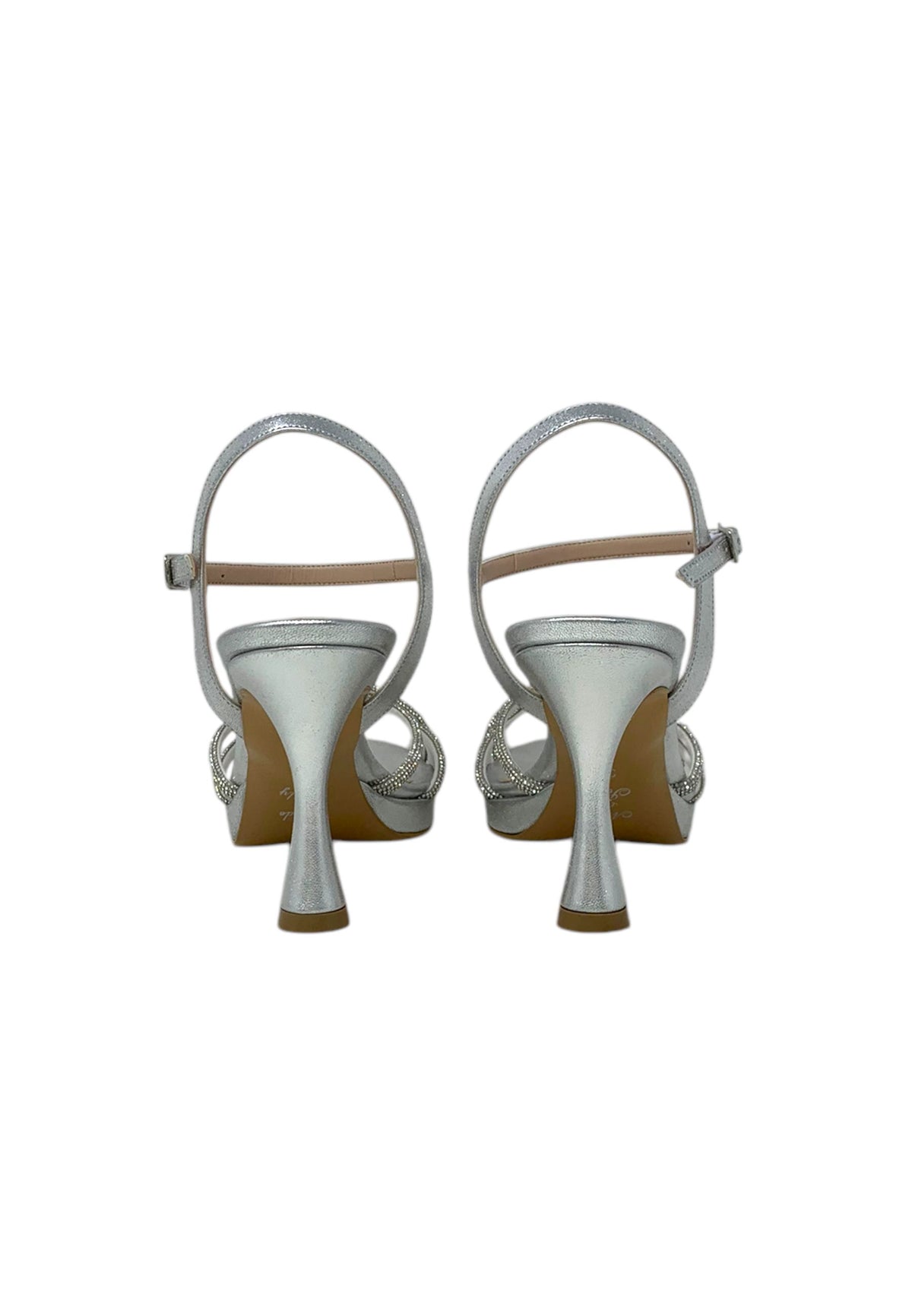 Italia Leone Sandali con tacco A7982 liz argento Donna