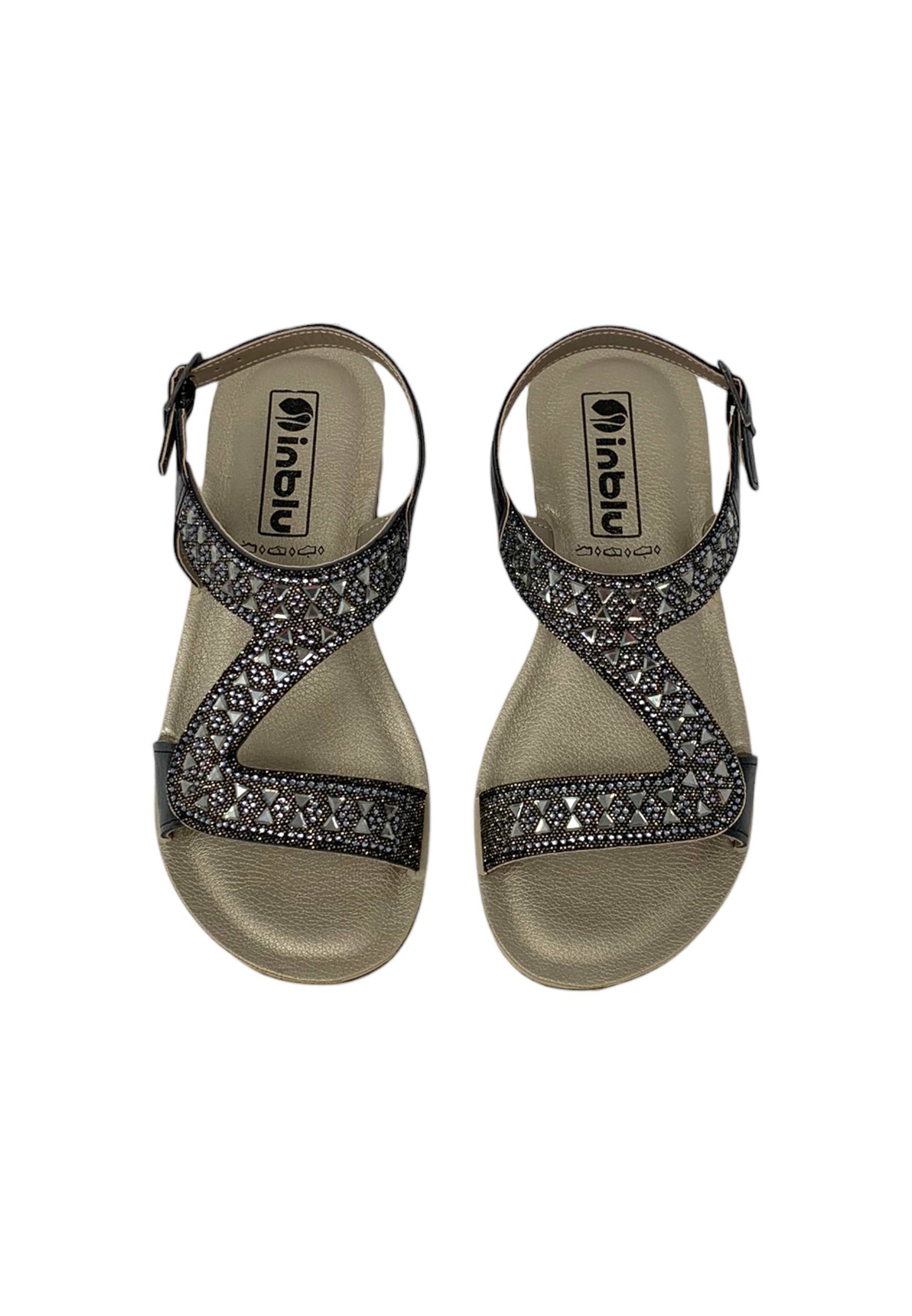 Sandalo INBLU BV000039 NERO donna