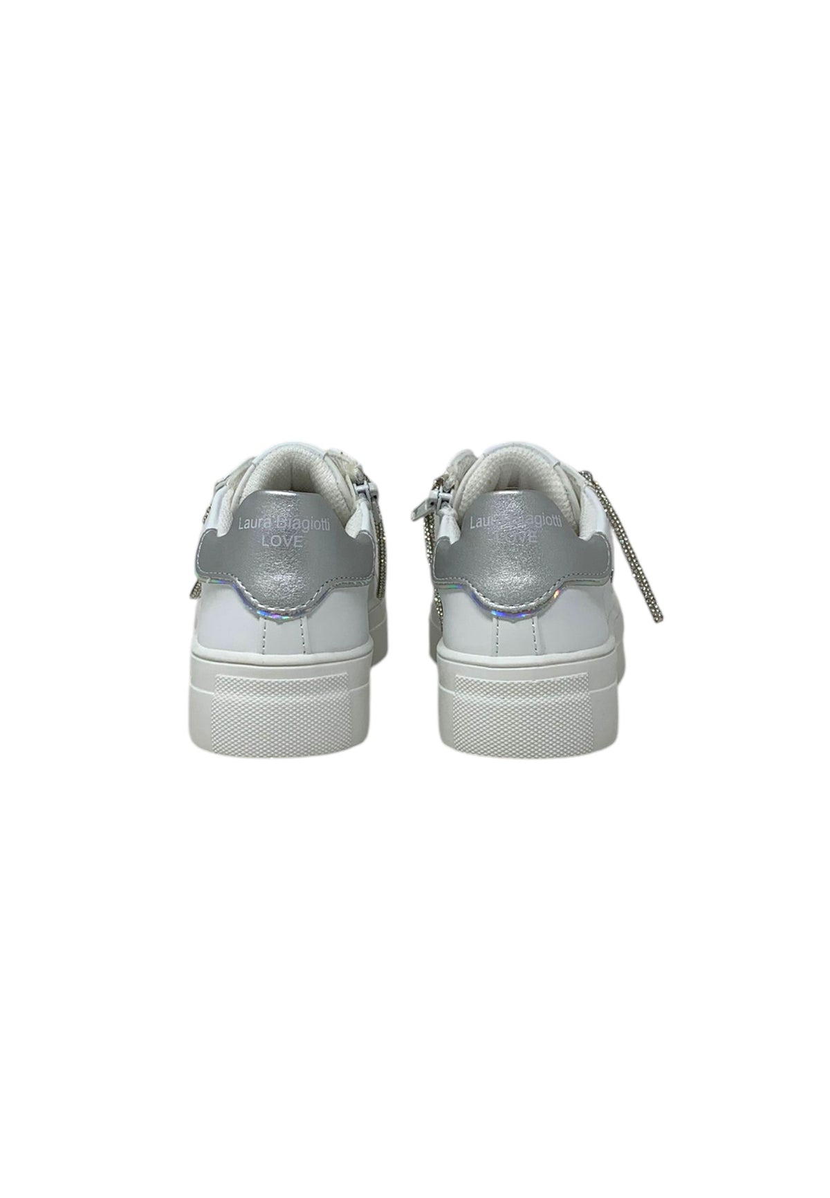 Sneaker LAURA BIAGIOTTI 9501 wht/silver bambina/ragazza