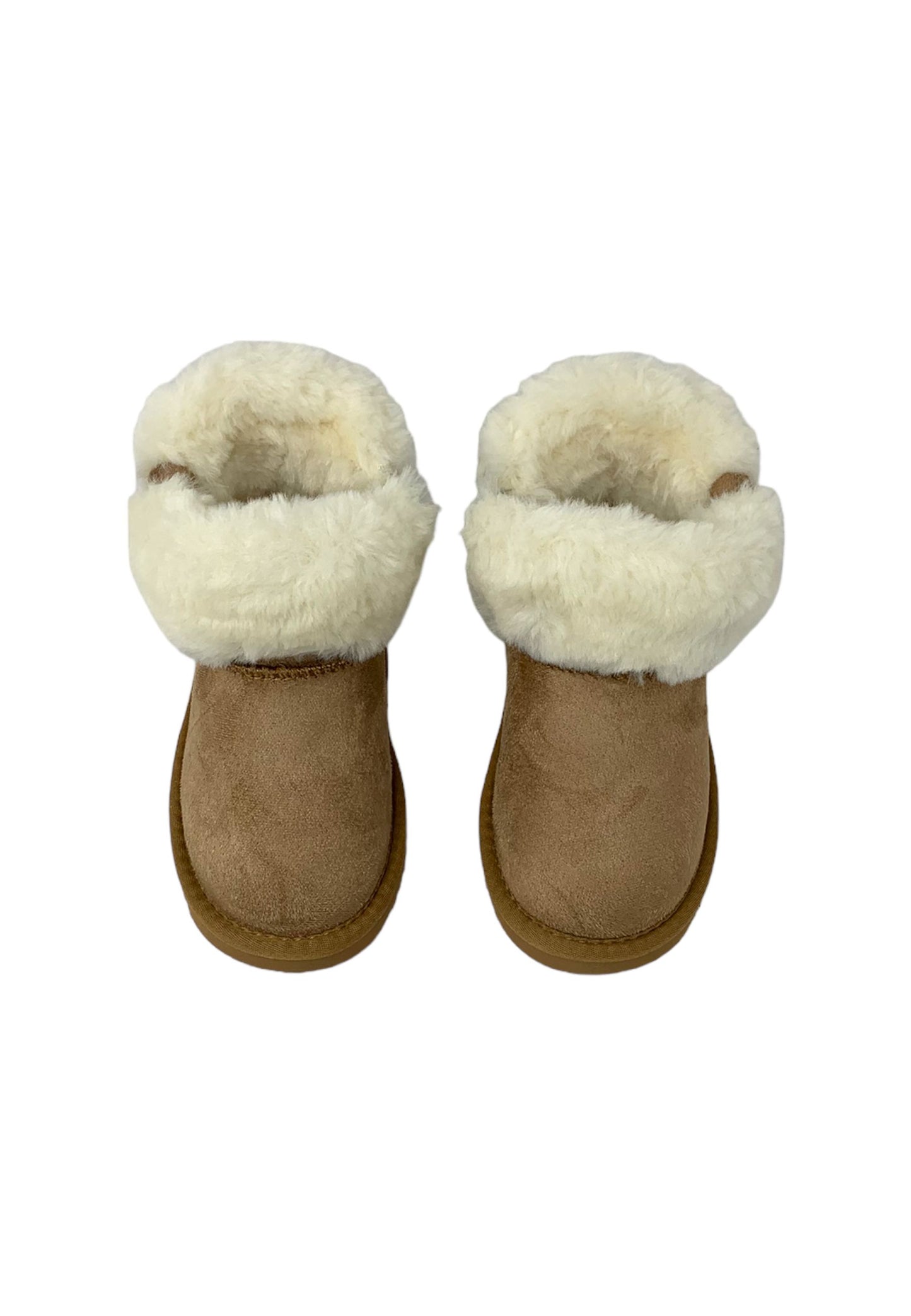 Stivaletto con pelliccia GRUNLAND JR CROY PP0093-14 CUOIO bambina