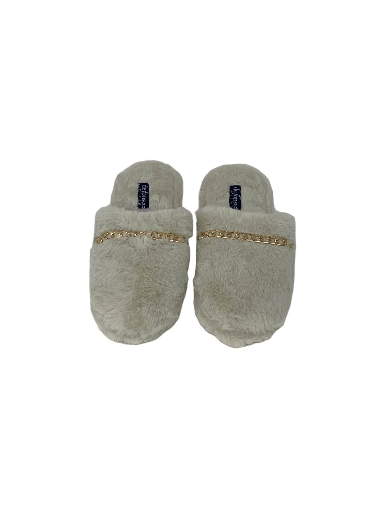 Pantofola da camera DE FONSECA DE.ROMA TOP W847 Bianca Donna