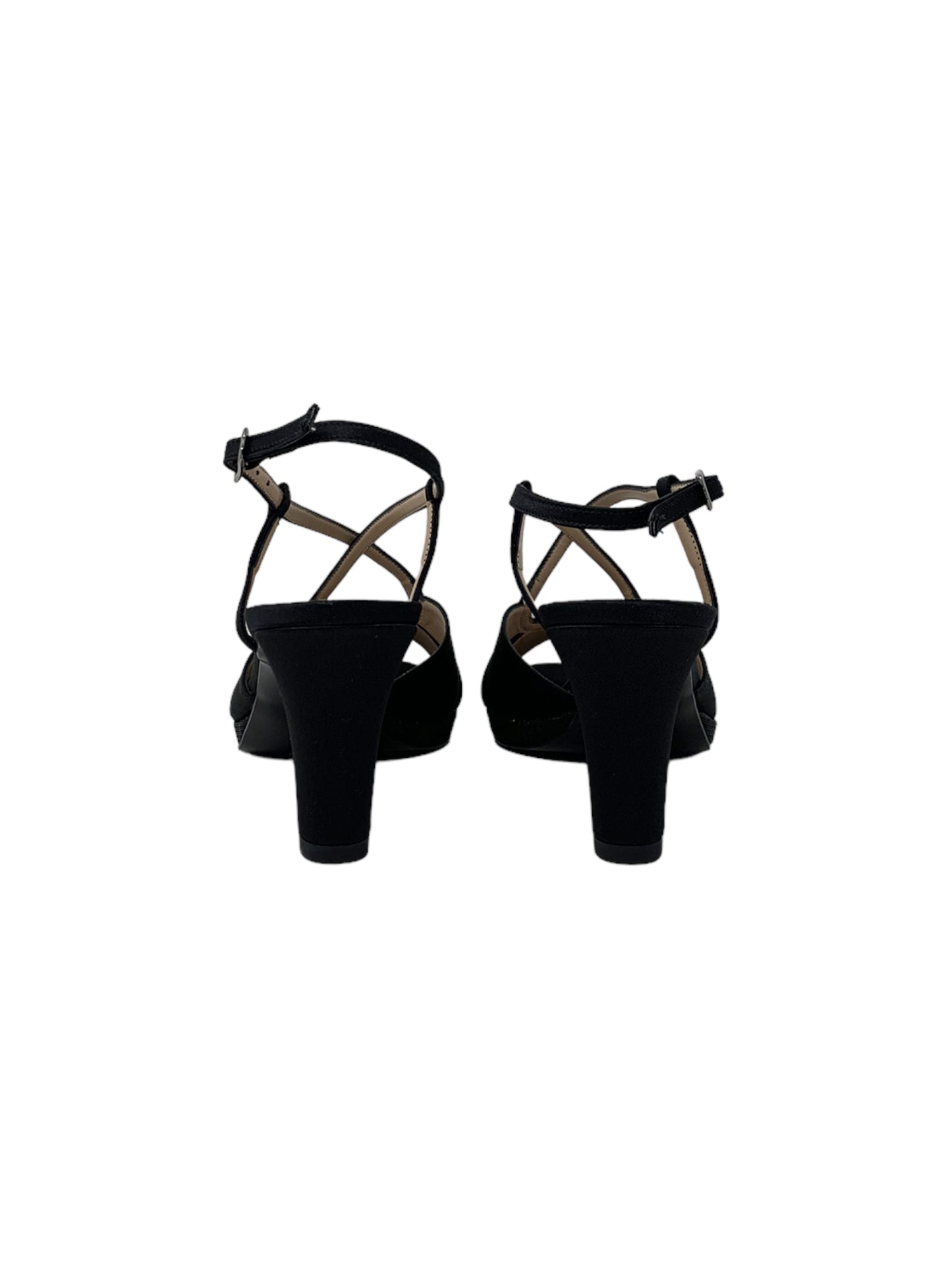 Sandalo col tacco JOEL A540 SATIN NERO donna