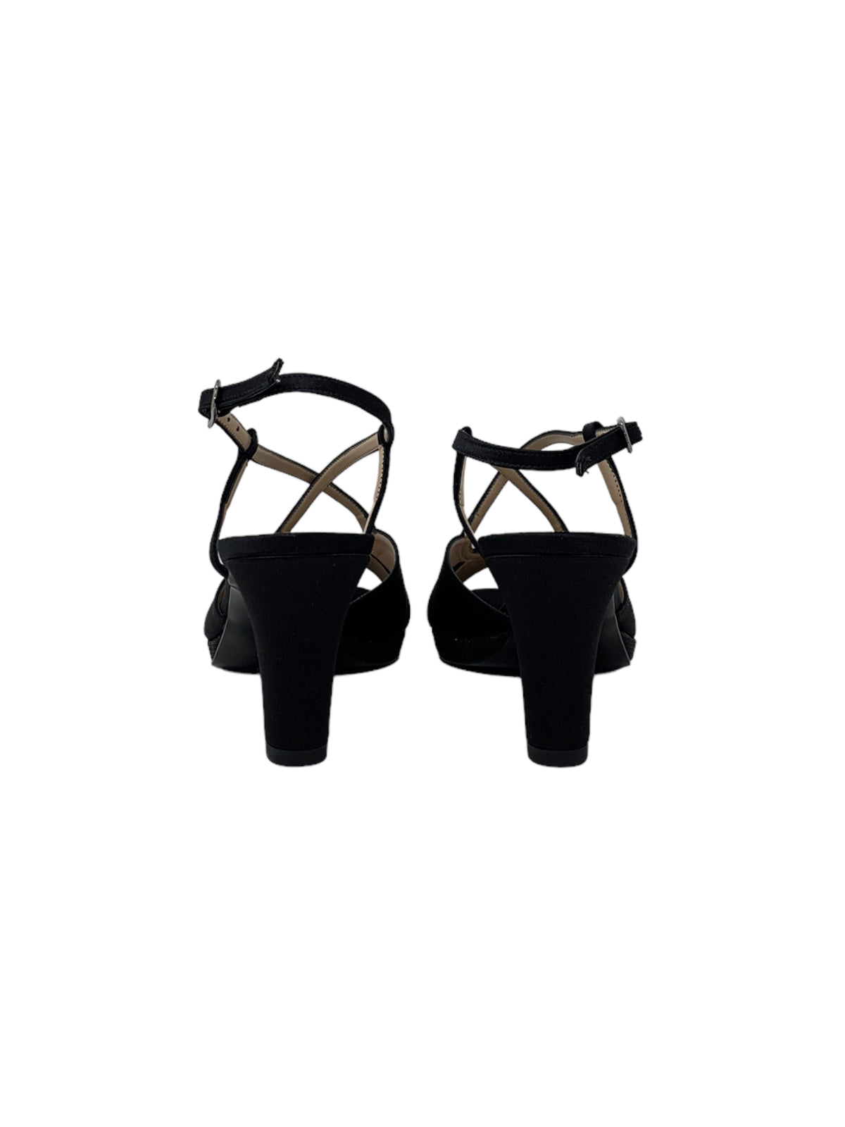 Sandalo col tacco JOEL A540 SATIN NERO donna
