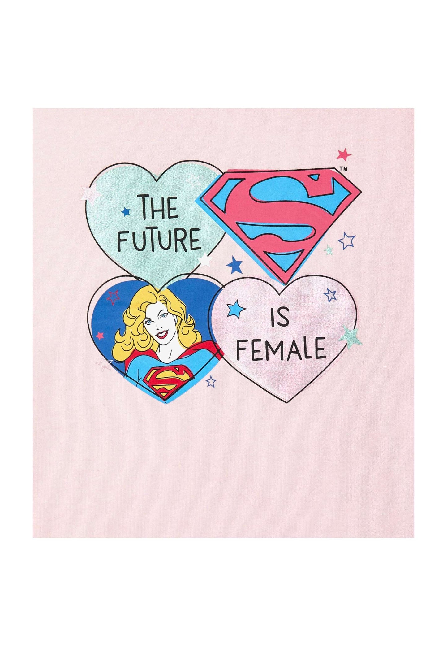 Diadora JU T-shirt ss SUPERGIRL 502.180443 01 50207 Bambina