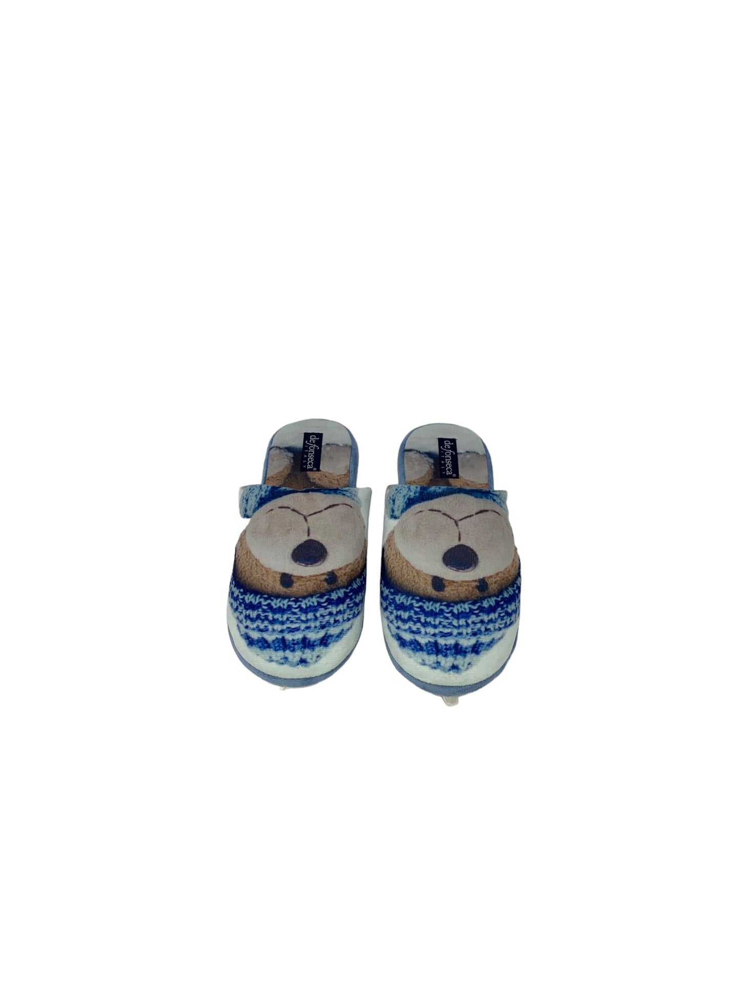 Pantofola da camera DE FONSECA DE.ROMA TOP W829 Azzurro Donna