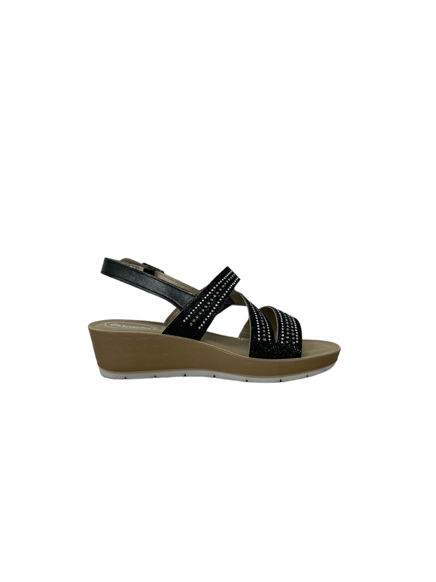 Sandalo INBLU RN000016 NERO DONNA