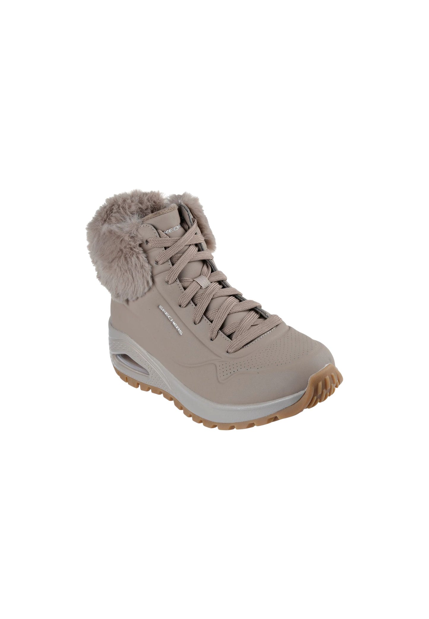 Stivaletto con pelliccia SKECHERS UNO RUGGED - Fall Air 167274/MOC Donna