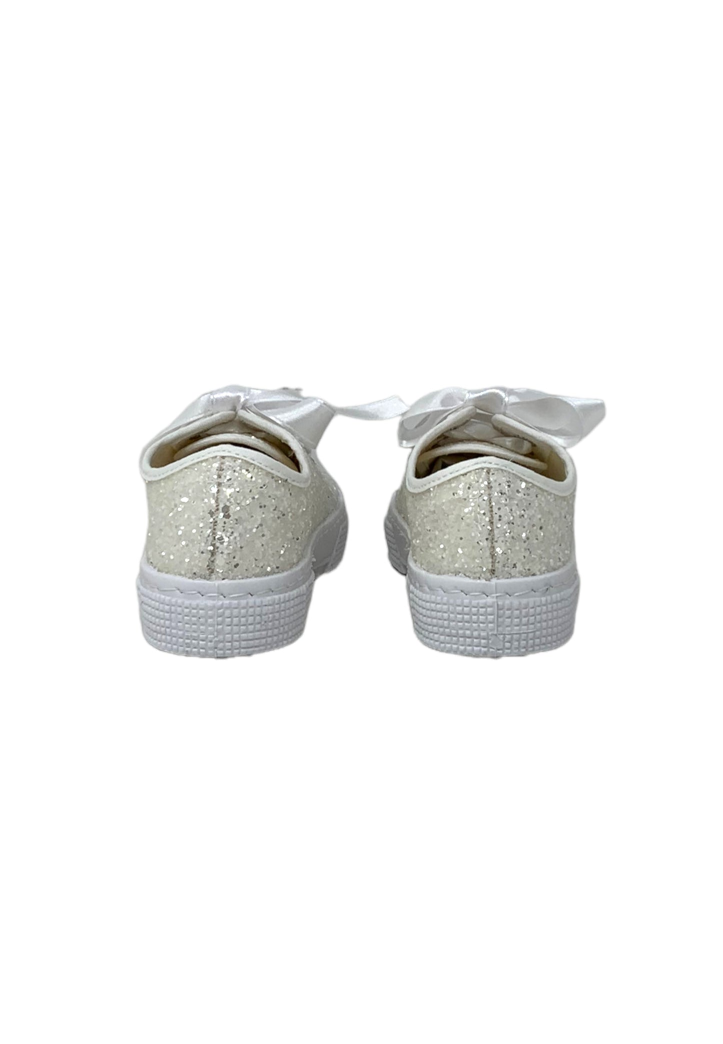 Sneaker DXO Vigevano C104 GLITTER BIANCO bambina