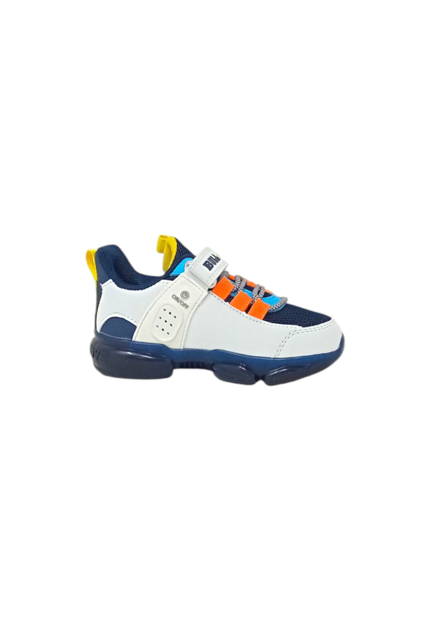 Sneakers luminose BULL BOYS T-REX DNAR5008 BLU/BIANCO Bambino