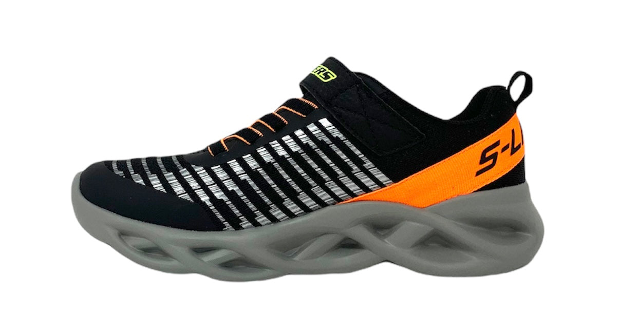 Scarpa da ginnastica con luci SKECHERS 401650L/BKOR bambino