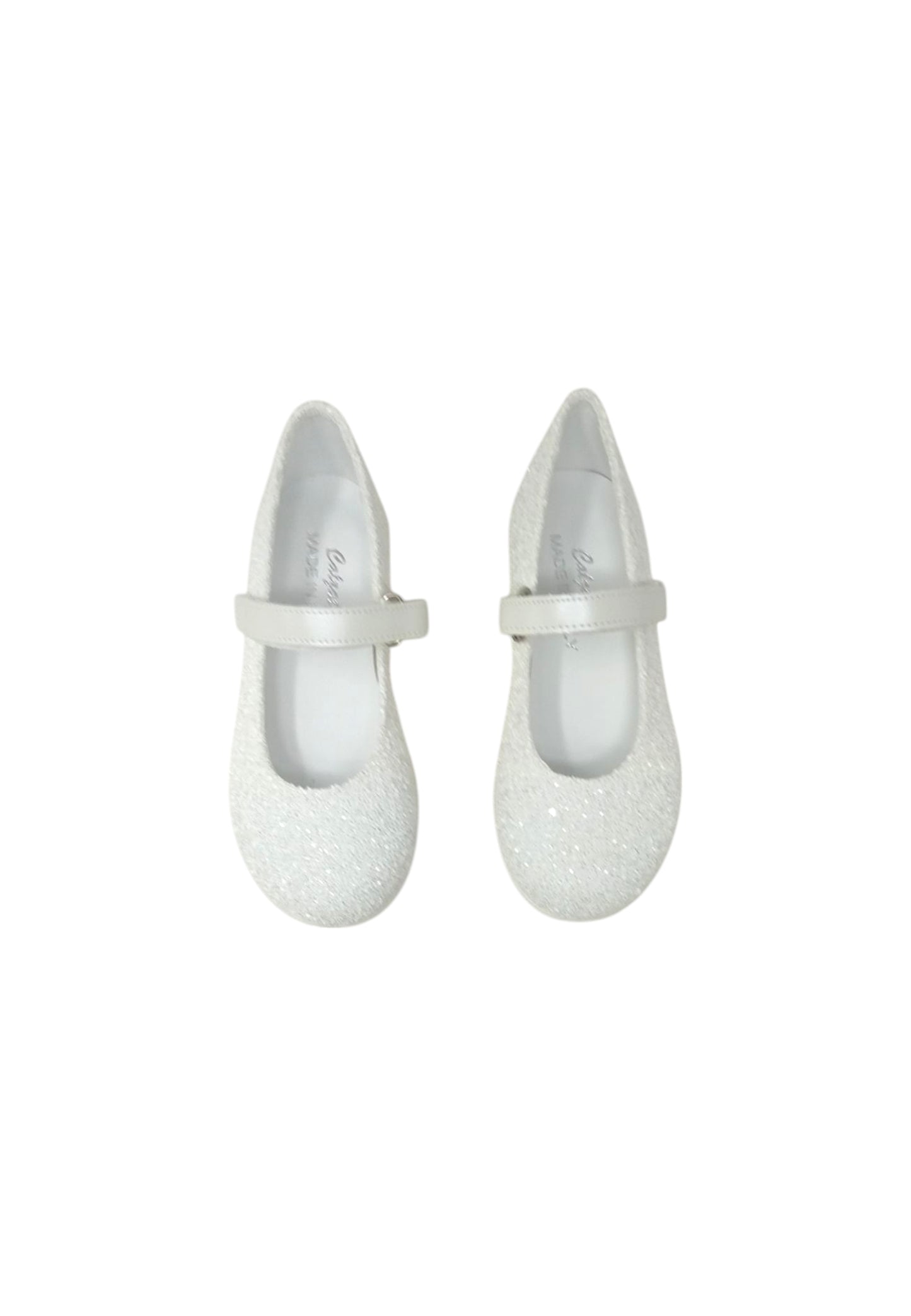 Italia Leone Ballerine Mary zip bianco Bambina/ragazza