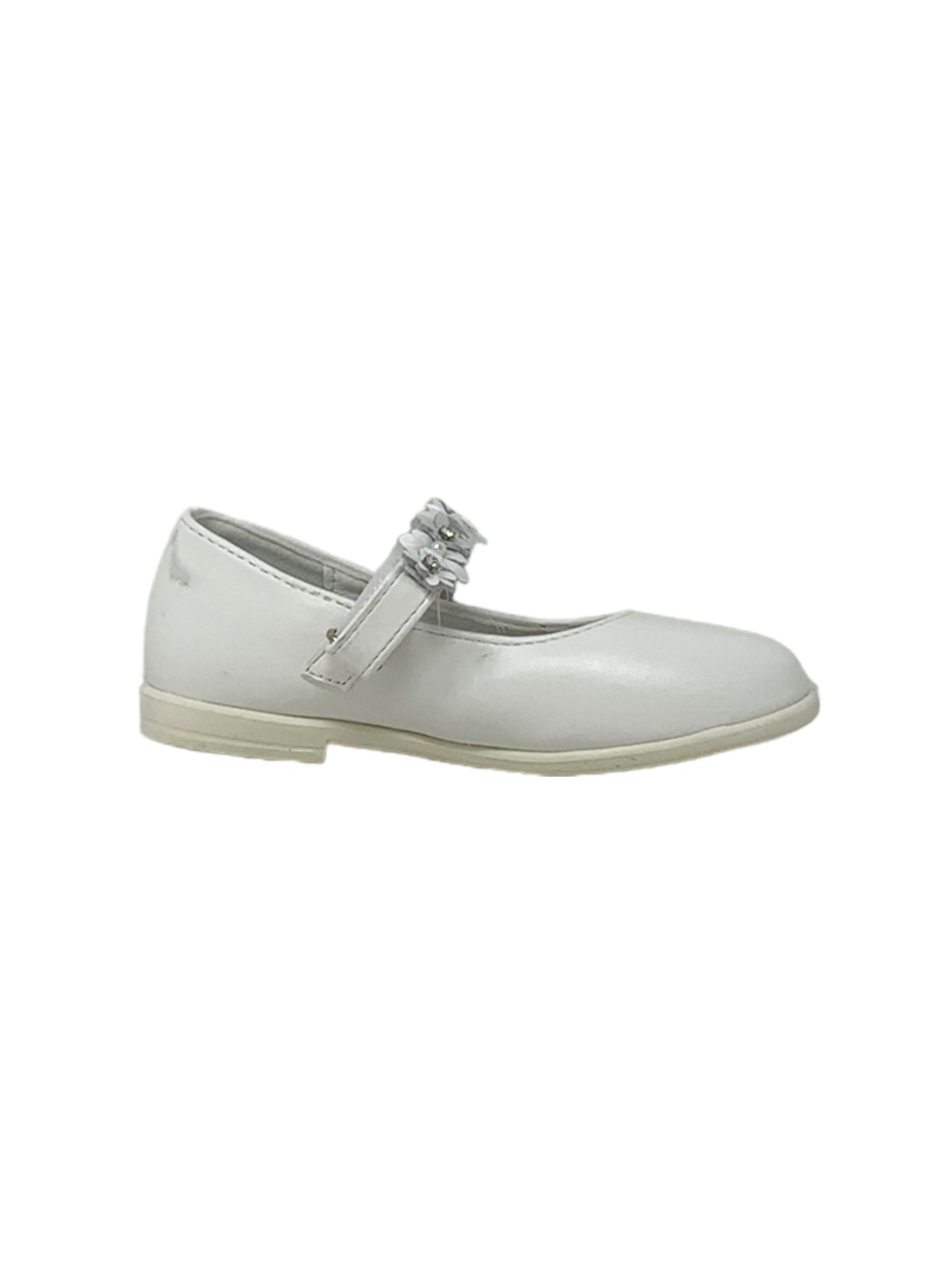 Ballerine QUEEN HELENA P001 Bianco Satinato Bambina