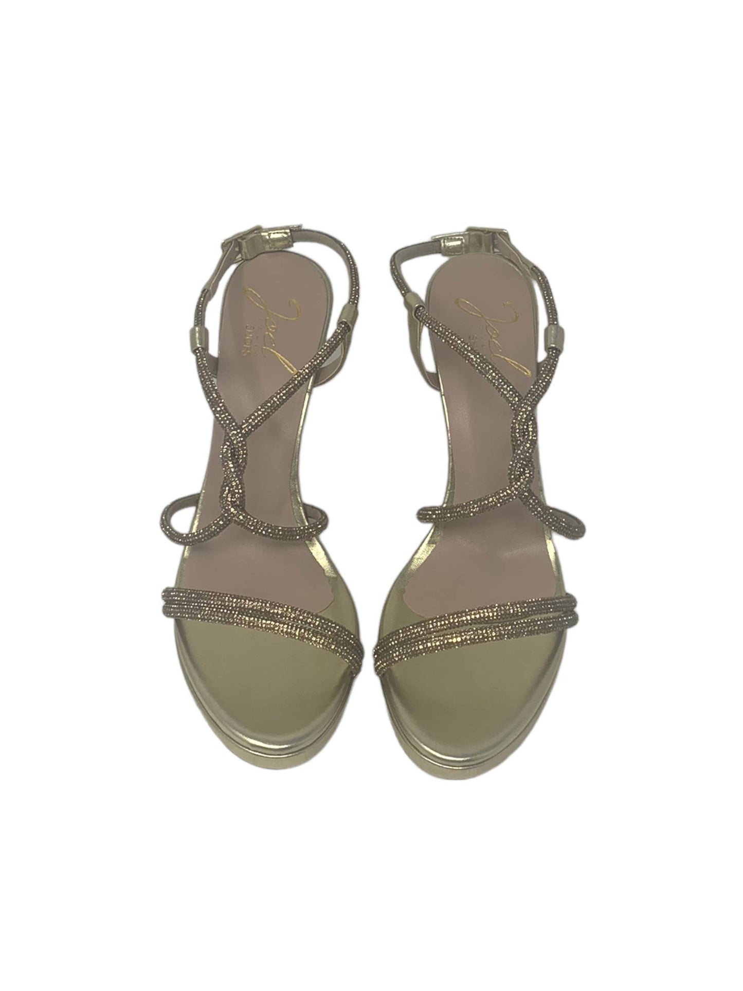 Sandalo col tacco JOEL A7569 LIZ LAME PLATINO donna