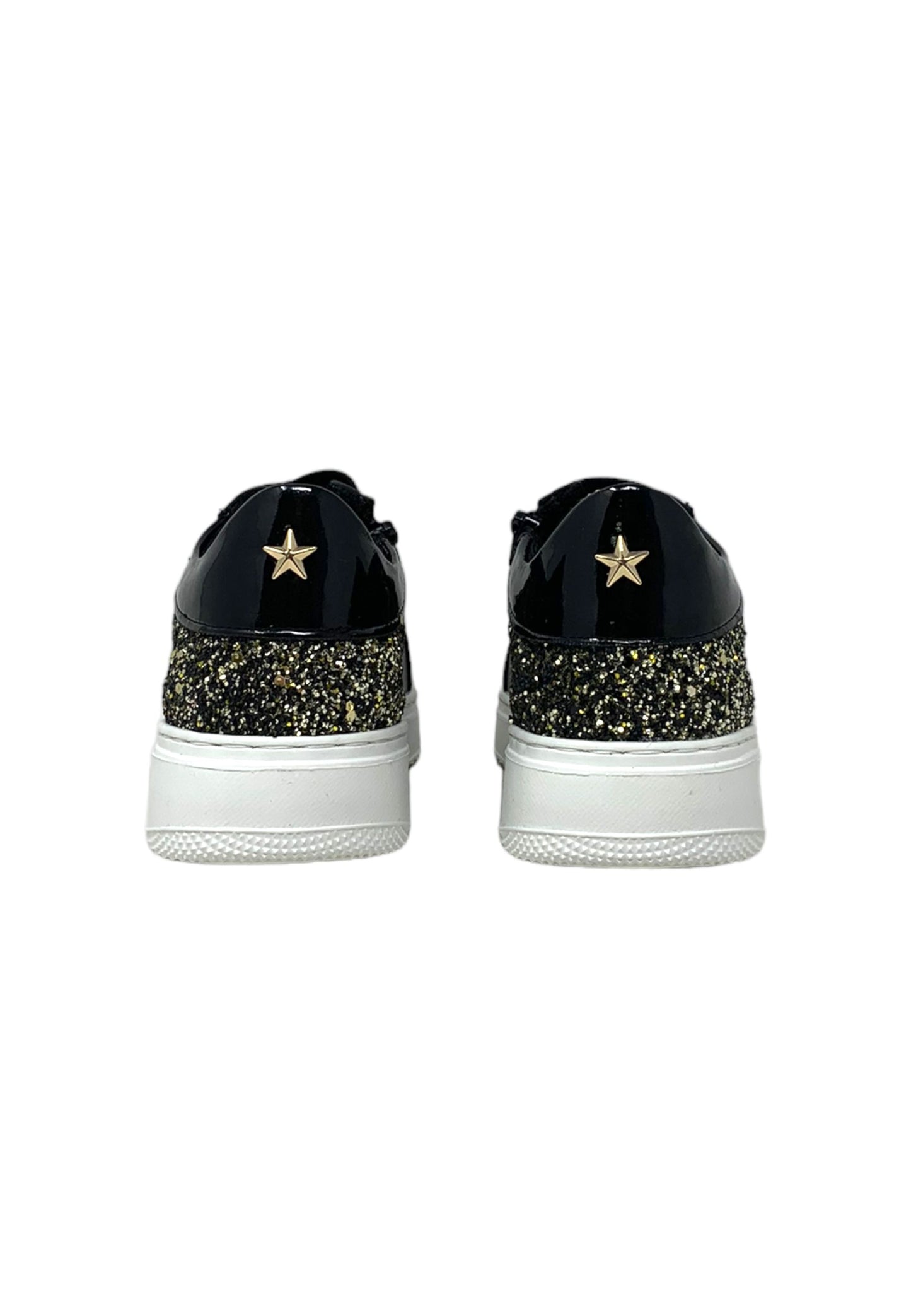 SNEAKER ASSO AG-16532 BLACK/GOLD bambina/ragazza