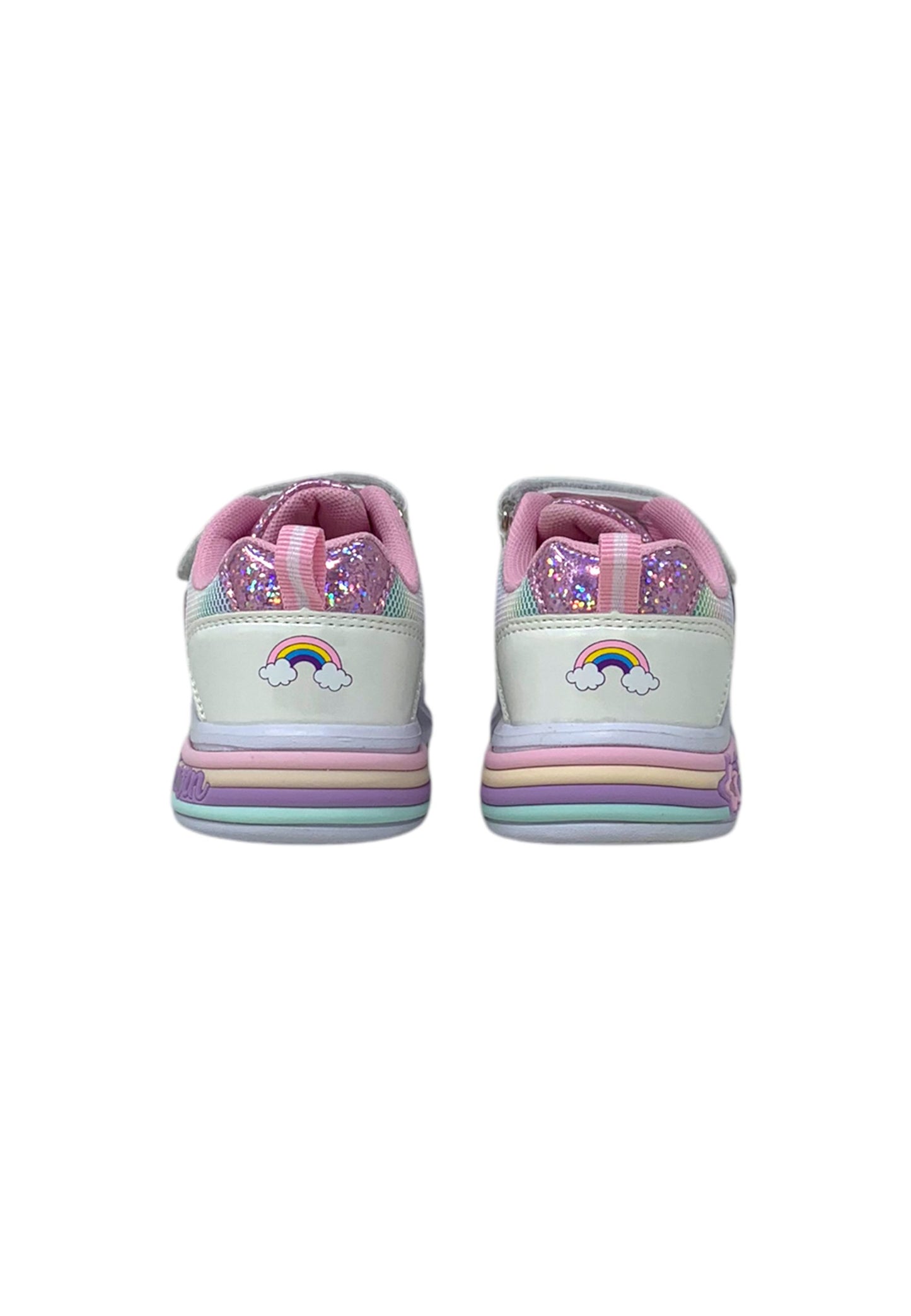 Sneaker con luci Silver Unicorn S8010126T WHITE Bambina