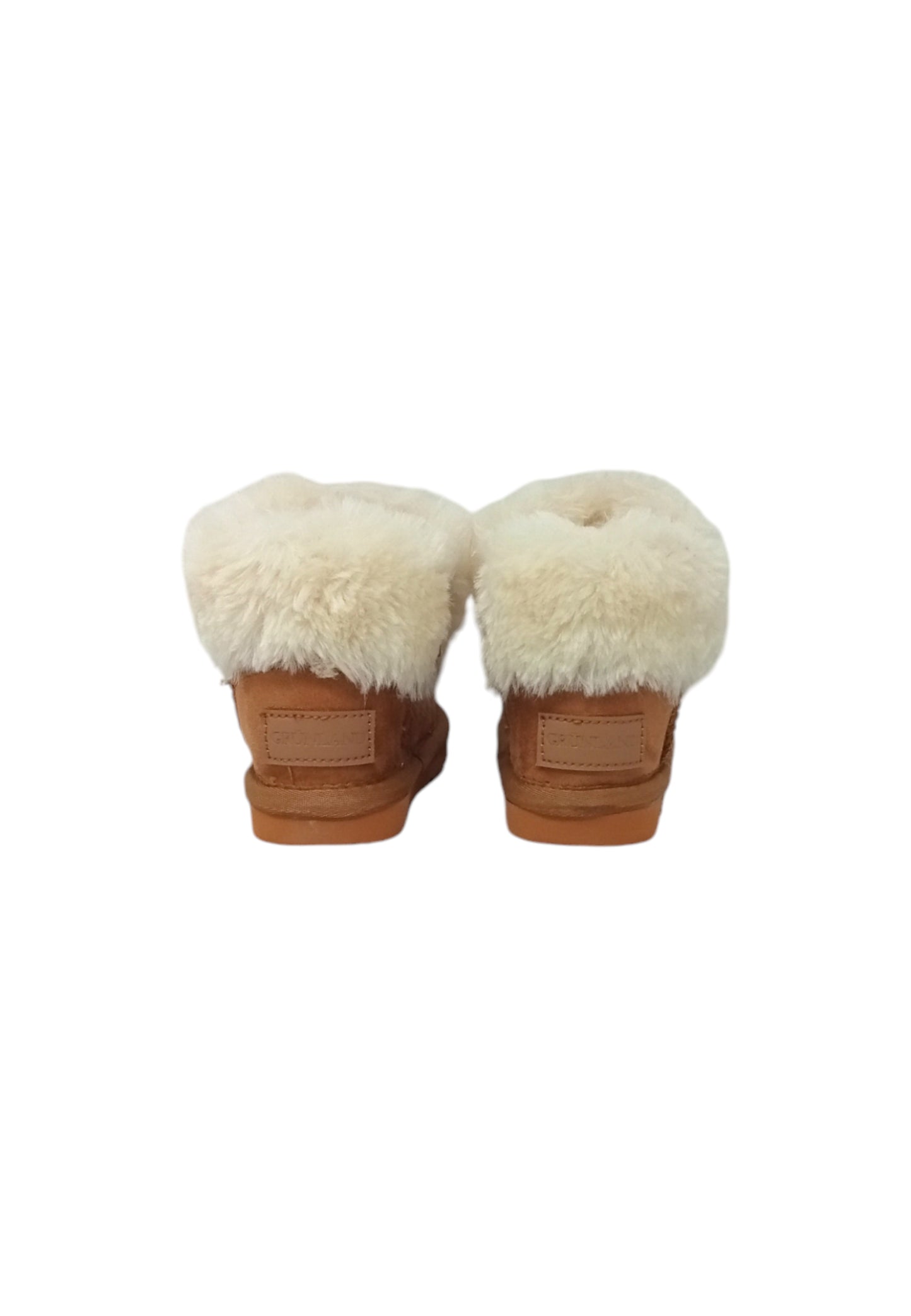 Stivaletto con pelliccia GRUNLAND JR CROY PP0199-I4 CUOIO bambina