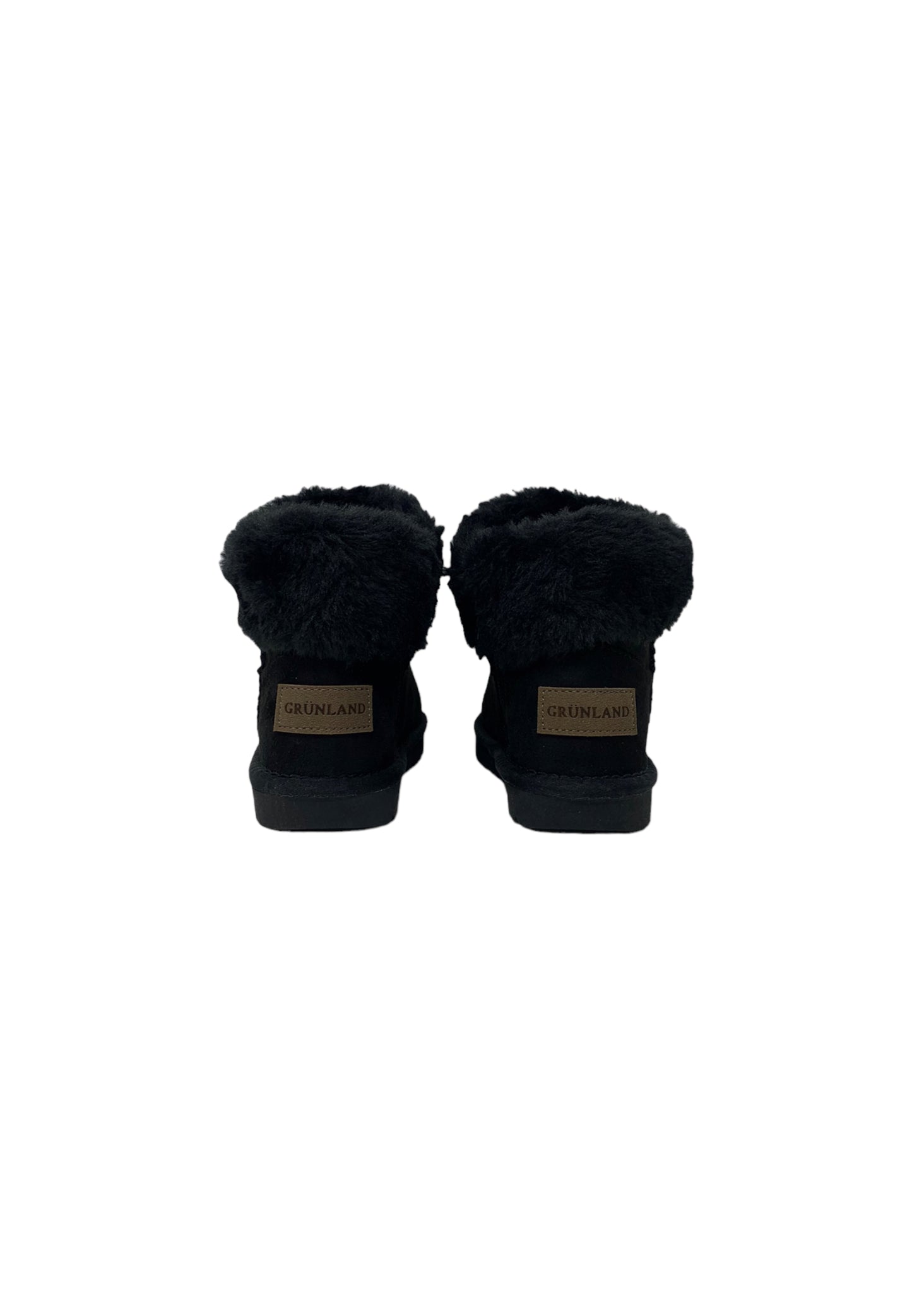 Stivaletto con pelliccia GRUNLAND JR CROMPO2048-14 nero bambina