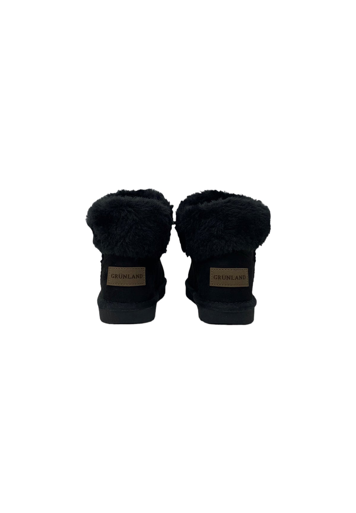 Stivaletto con pelliccia GRUNLAND JR CROMPO2048-14 nero bambina