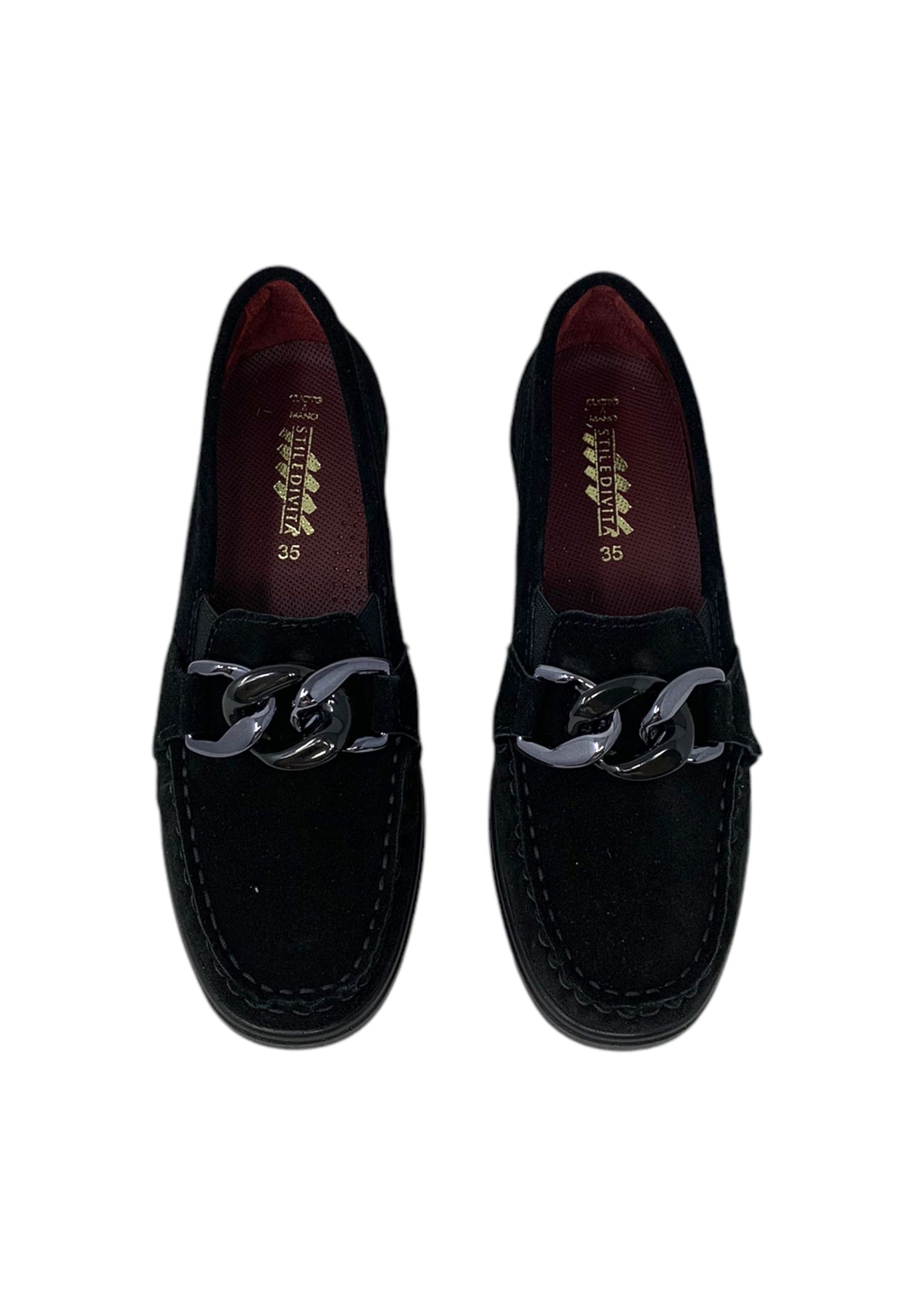 Mocassino comfort 9191 VELOUR NERO donna