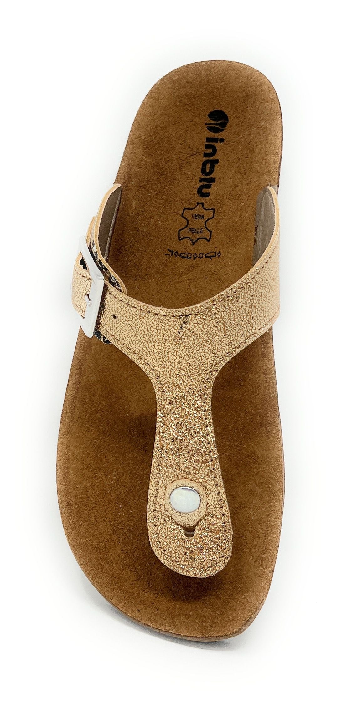 Infradito da passeggio INBLU CP000027 PLATINO donna