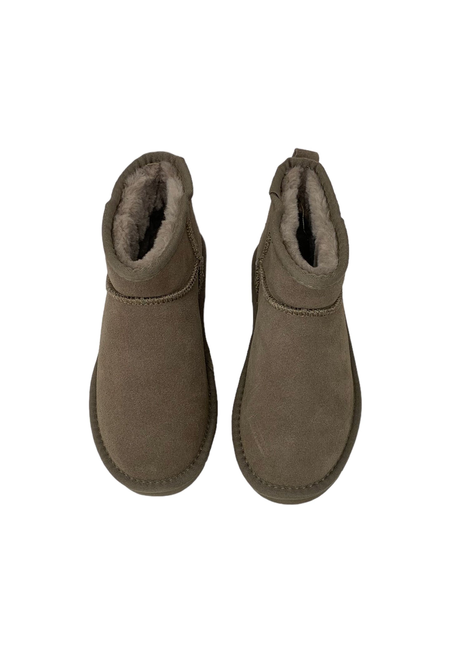 Stivaletti con pelliccia W-1022 TAUPE Made in Italy donna