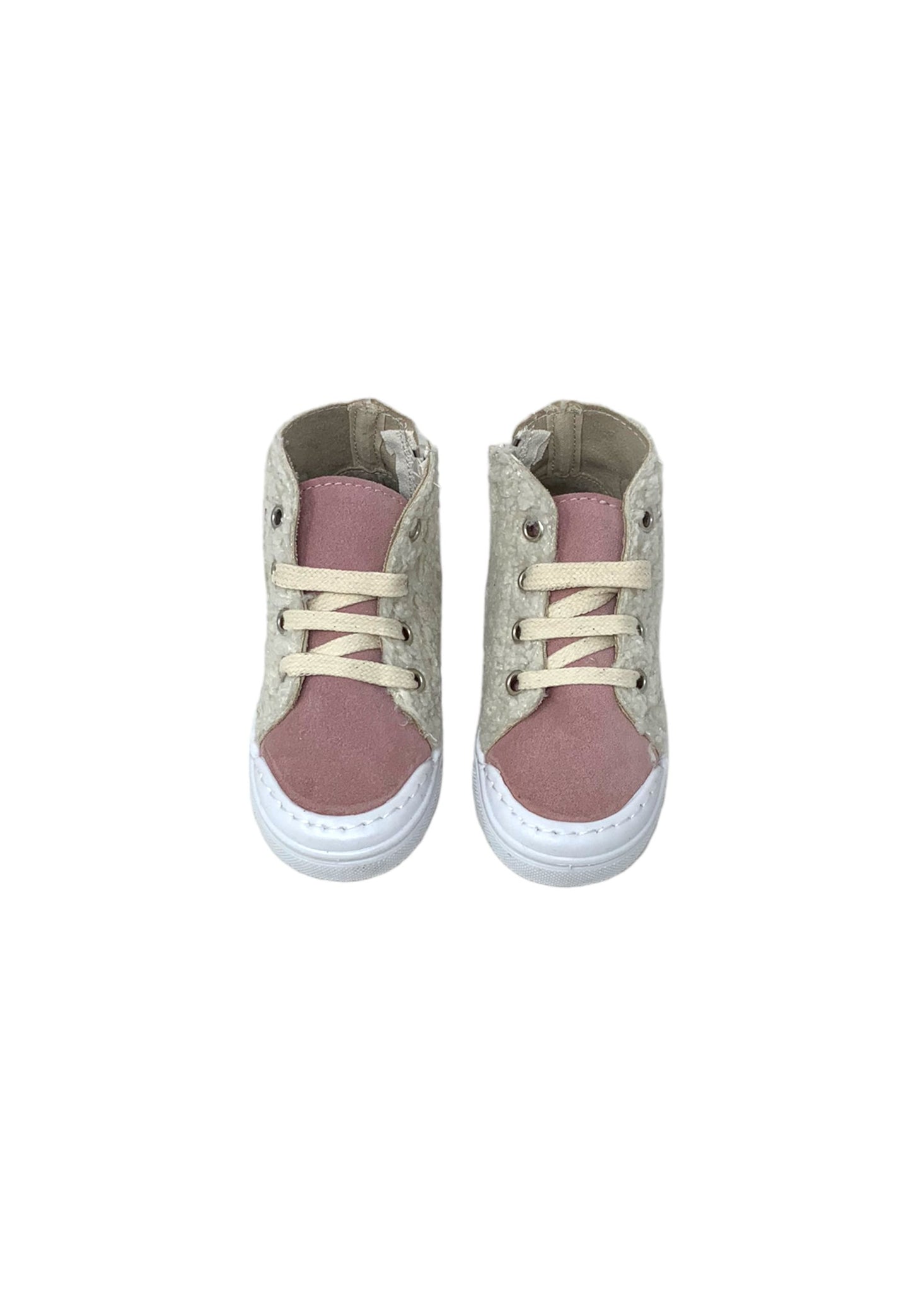 Sneaker DXO Vigevano D88 taupe rosa Bambina