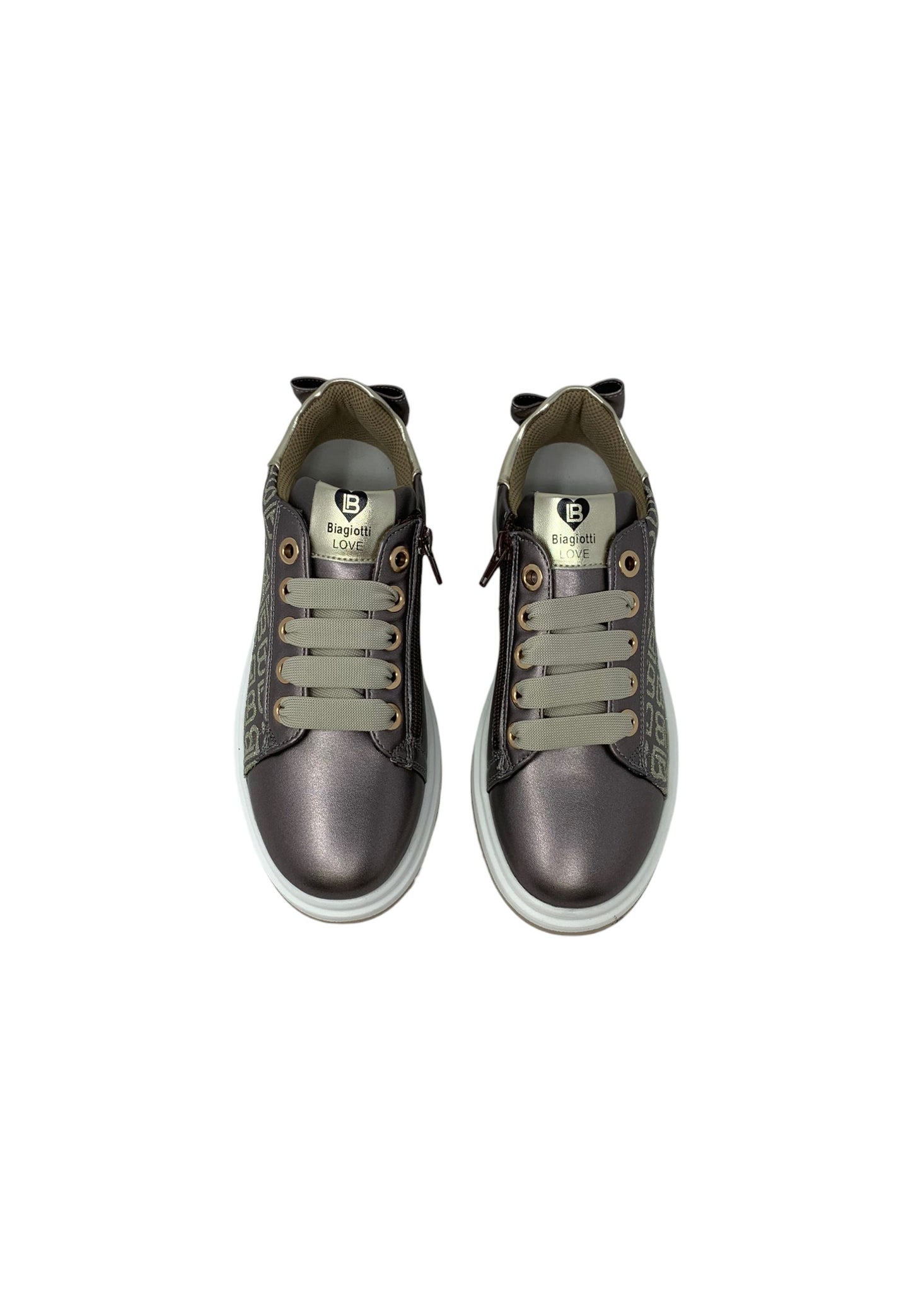 Sneakers LAURA BIAGIOTTI 8782 TAUPE/GOLD bambina/ragazza