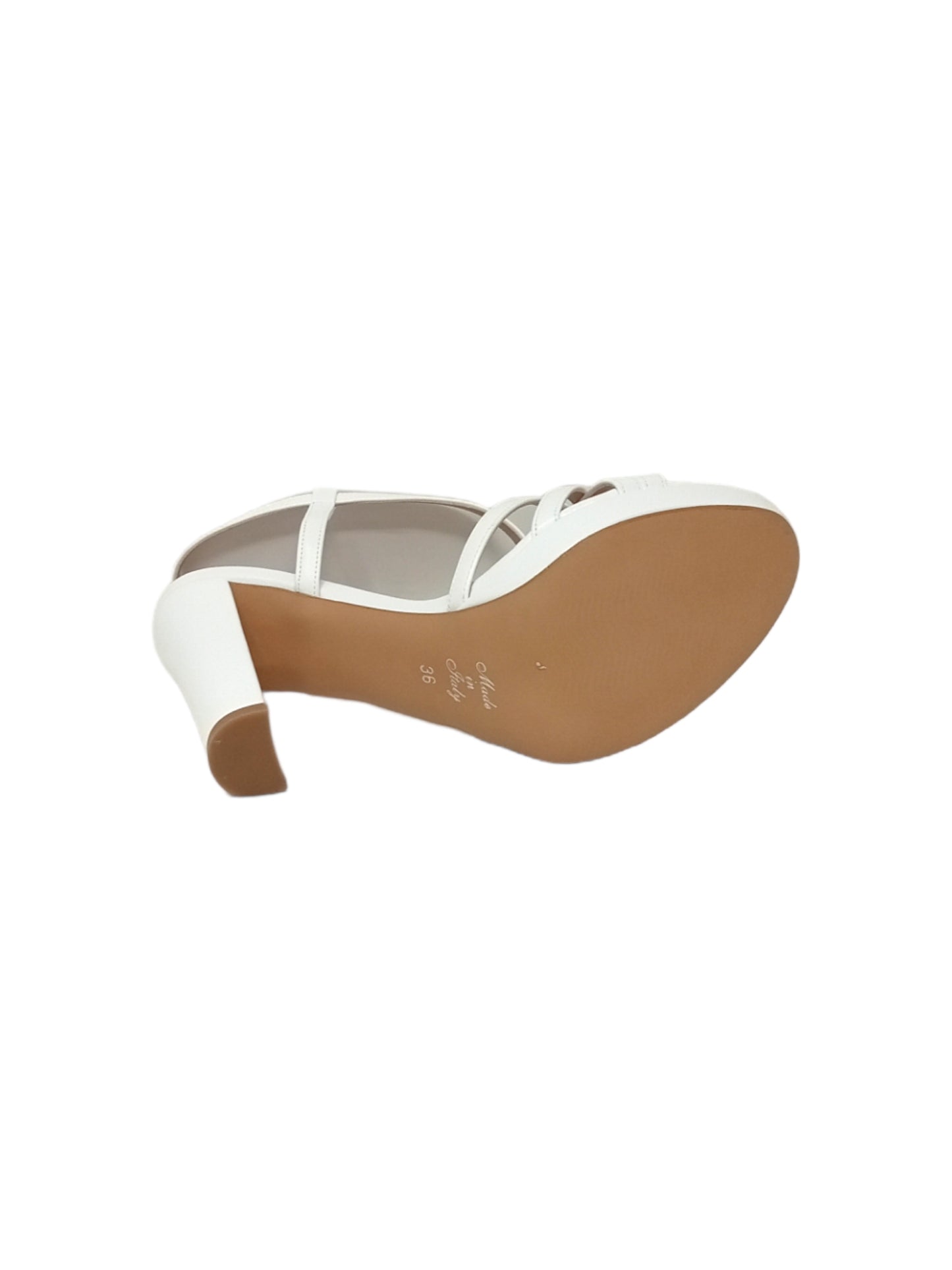Sandalo col tacco JOEL A7575 NAPPA BIANCO donna