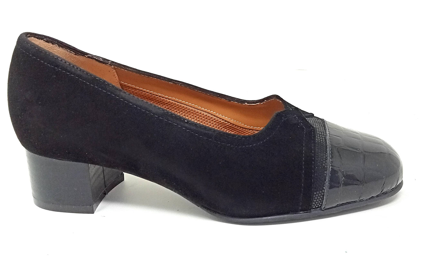 Scarpa comfort da passeggio SOFFICE SOGNO 21012 CAMOSCIO NERO donna