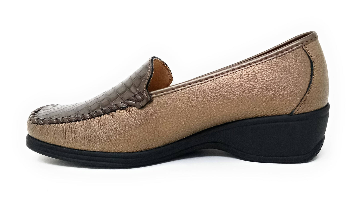 mocassino comfort 2377 MELOBRONZO/FANGO donna