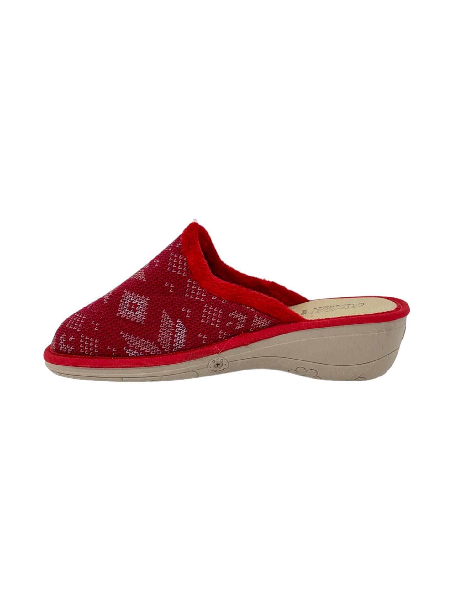 Pantofola da camera AXA 21148A ROSSO donna