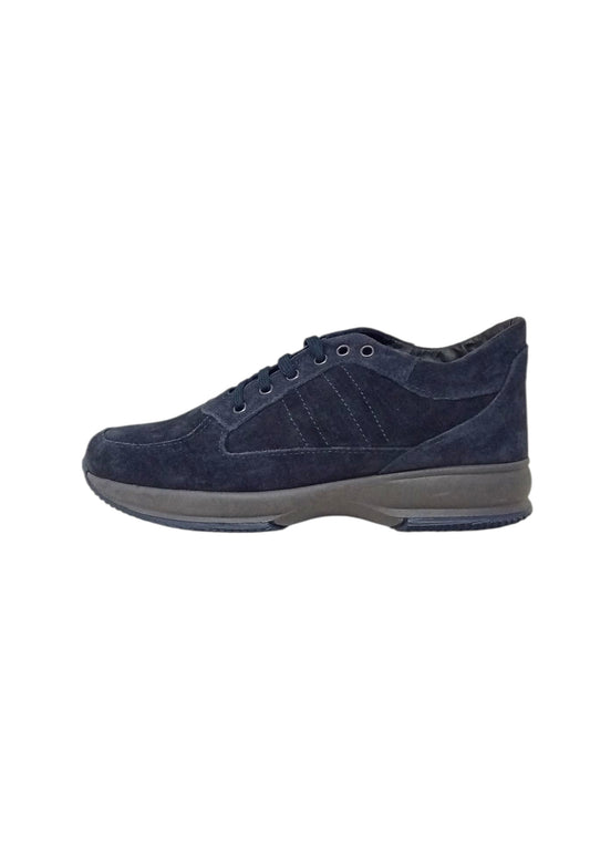 Italia Leone Sneaker blu camoscio 7002 uomo
