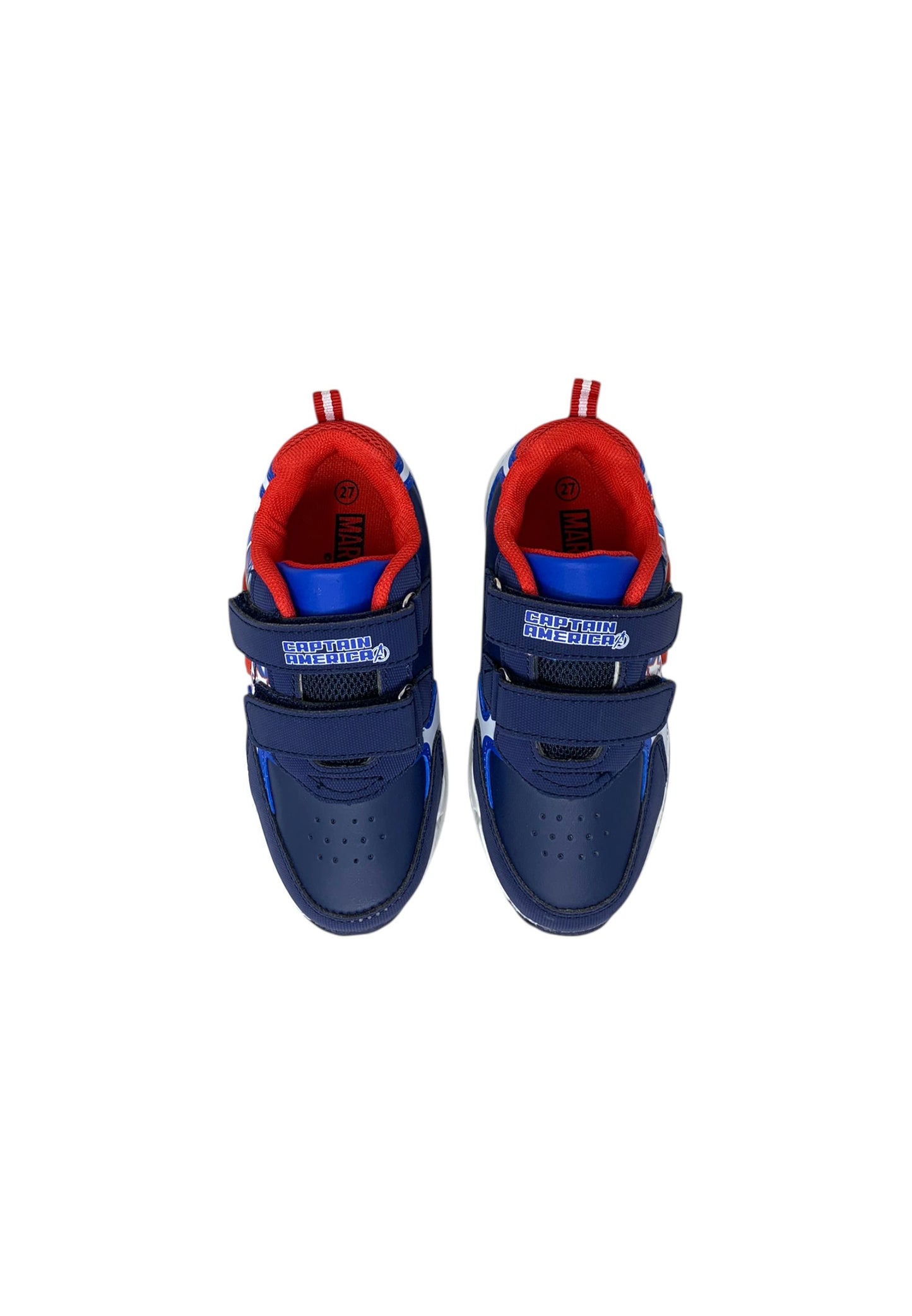 Sneaker luminose Silver Avengers - Captain America R1010231S BLUE Bambino