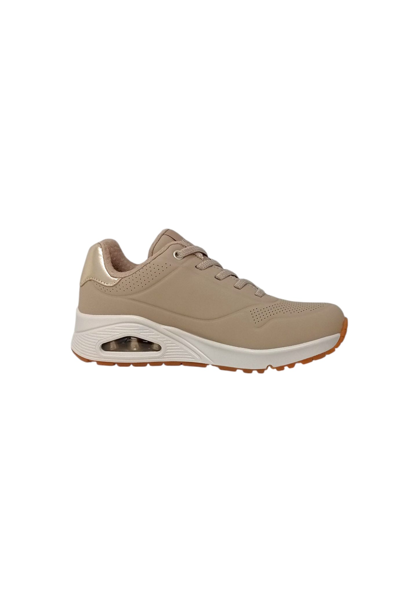 Sneakers SKECHERS Uno - Shimmer away 155196/NUDE Donna