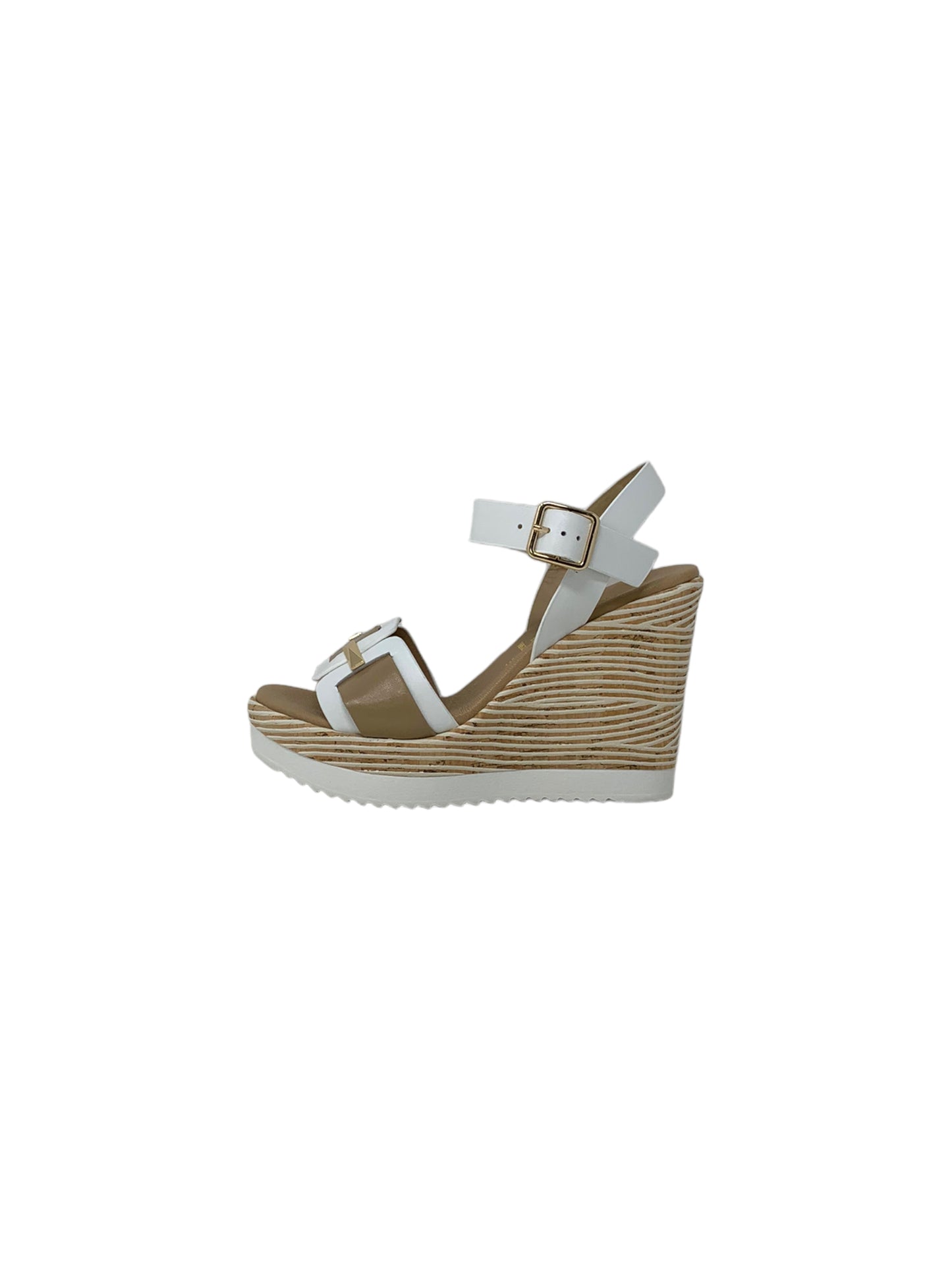 Sandalo con zeppa FASCINO DONNA 52270-E3 BIANCO donna