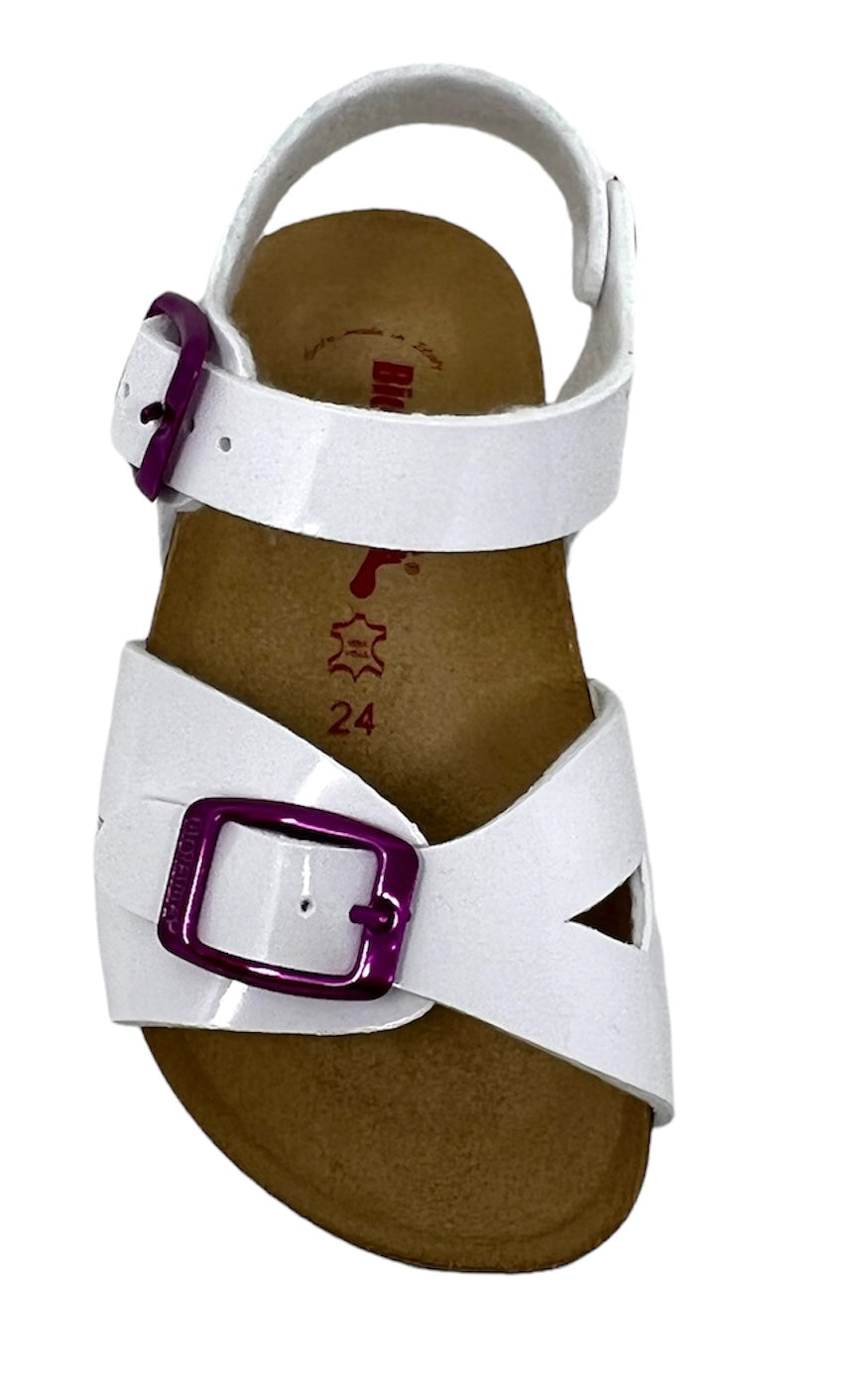 Sandali da passeggio BioNatura 22B1005 VBIA BIANCO bambina
