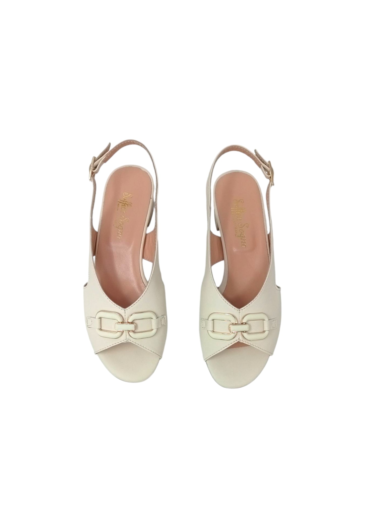 Sandali con tacco SOFFICE SOGNO E5T30C4T NAPPA BURRO donna