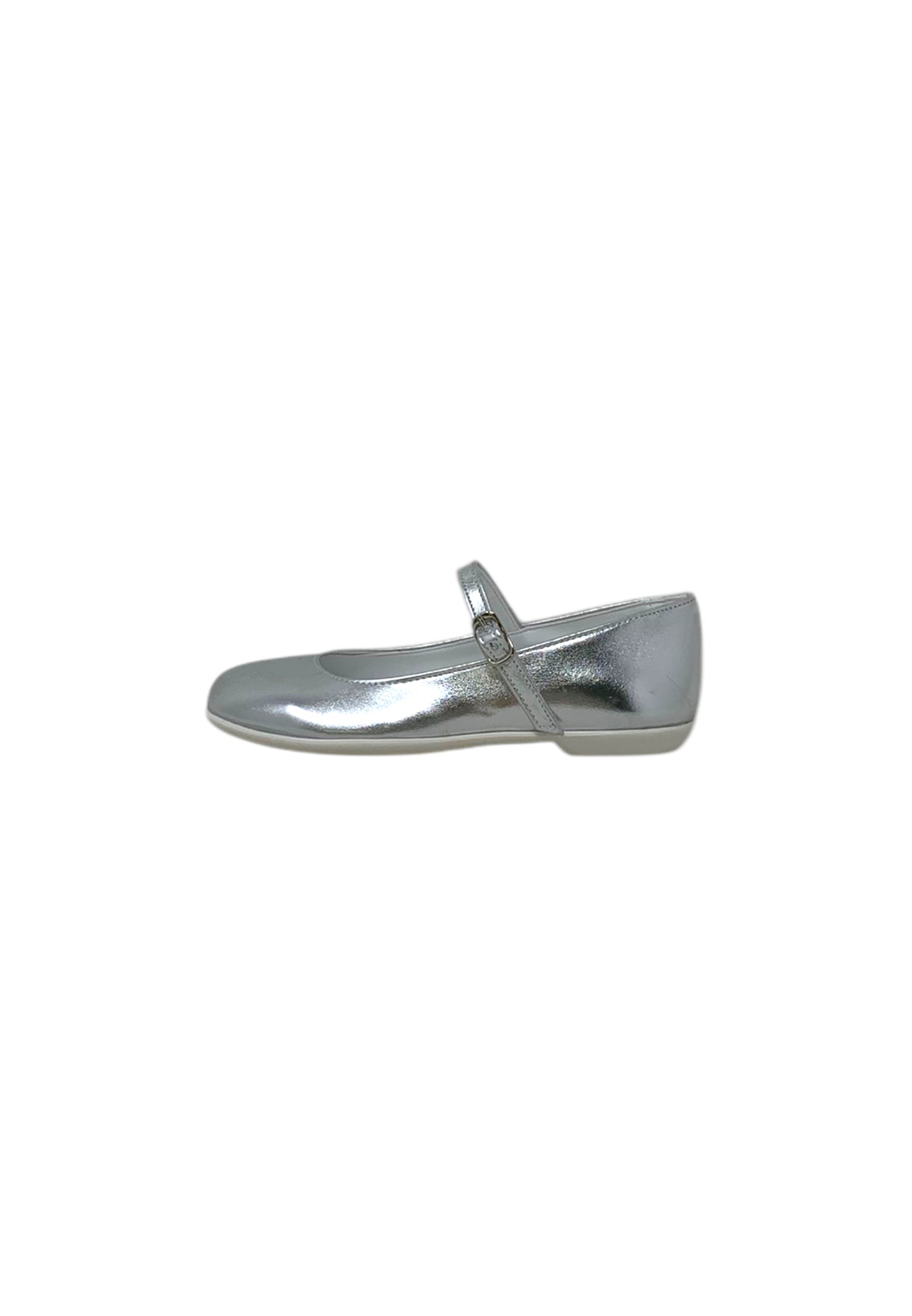 Ballerine Sa.Ba. Calzature 296 ZIP ARGENTO PELLE bambina/ragazza