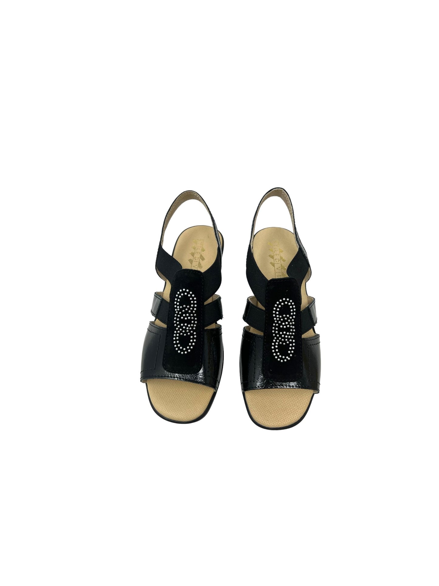 Sandalo linea comoda Stile Di Vita 8380 Nero Donna