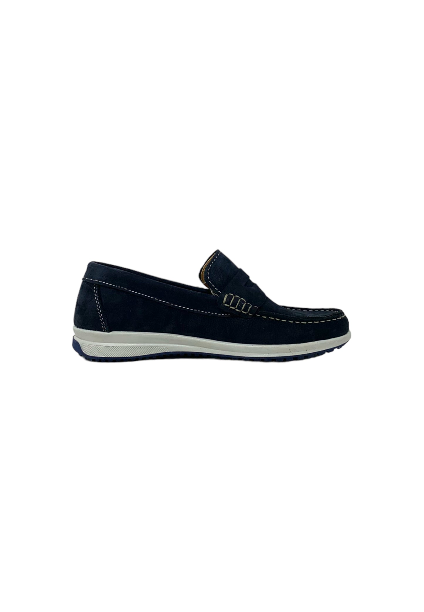 Mocassino BKS 1212 nabukBLU uomo