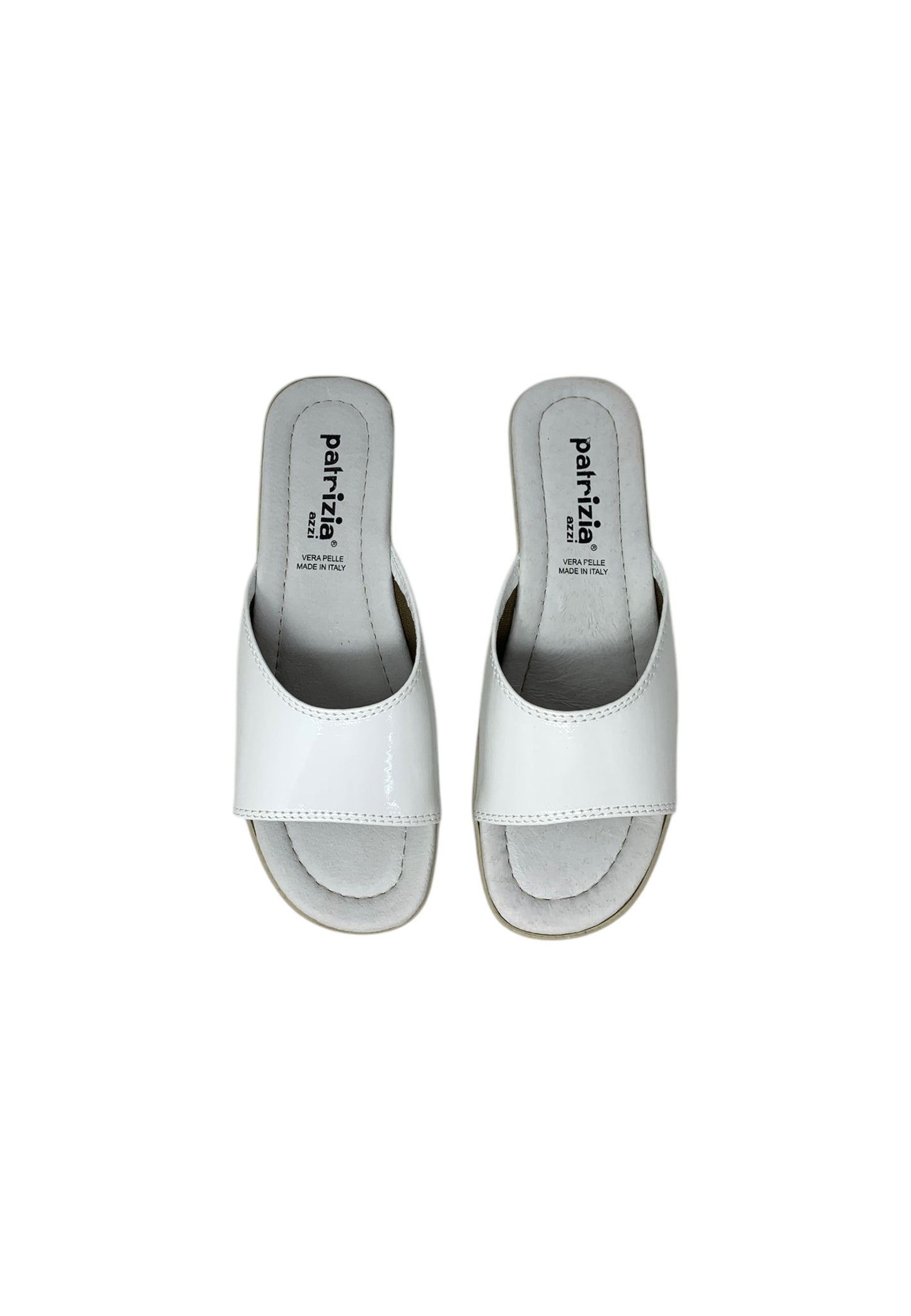 CIABATTA PATRIZIA AZZI 177 BIANCO VERNICE donna