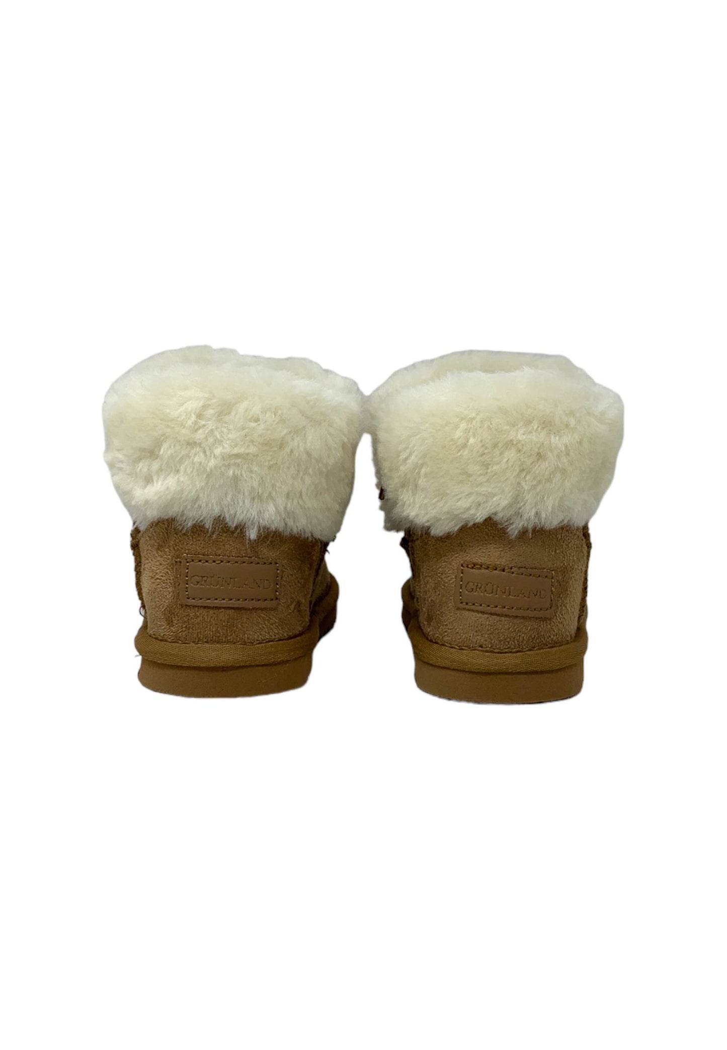 Stivaletto con pelliccia GRUNLAND JR CROY PP0093-14 CUOIO bambina