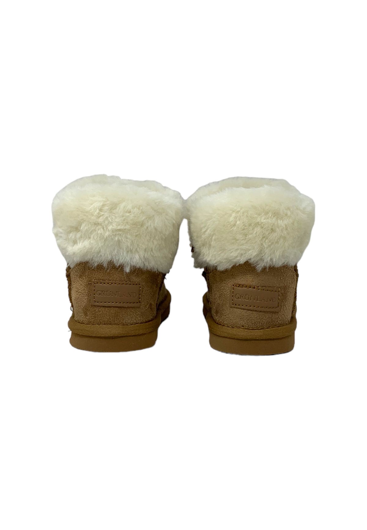 Stivaletto con pelliccia GRUNLAND JR CROY PP0093-14 CUOIO bambina