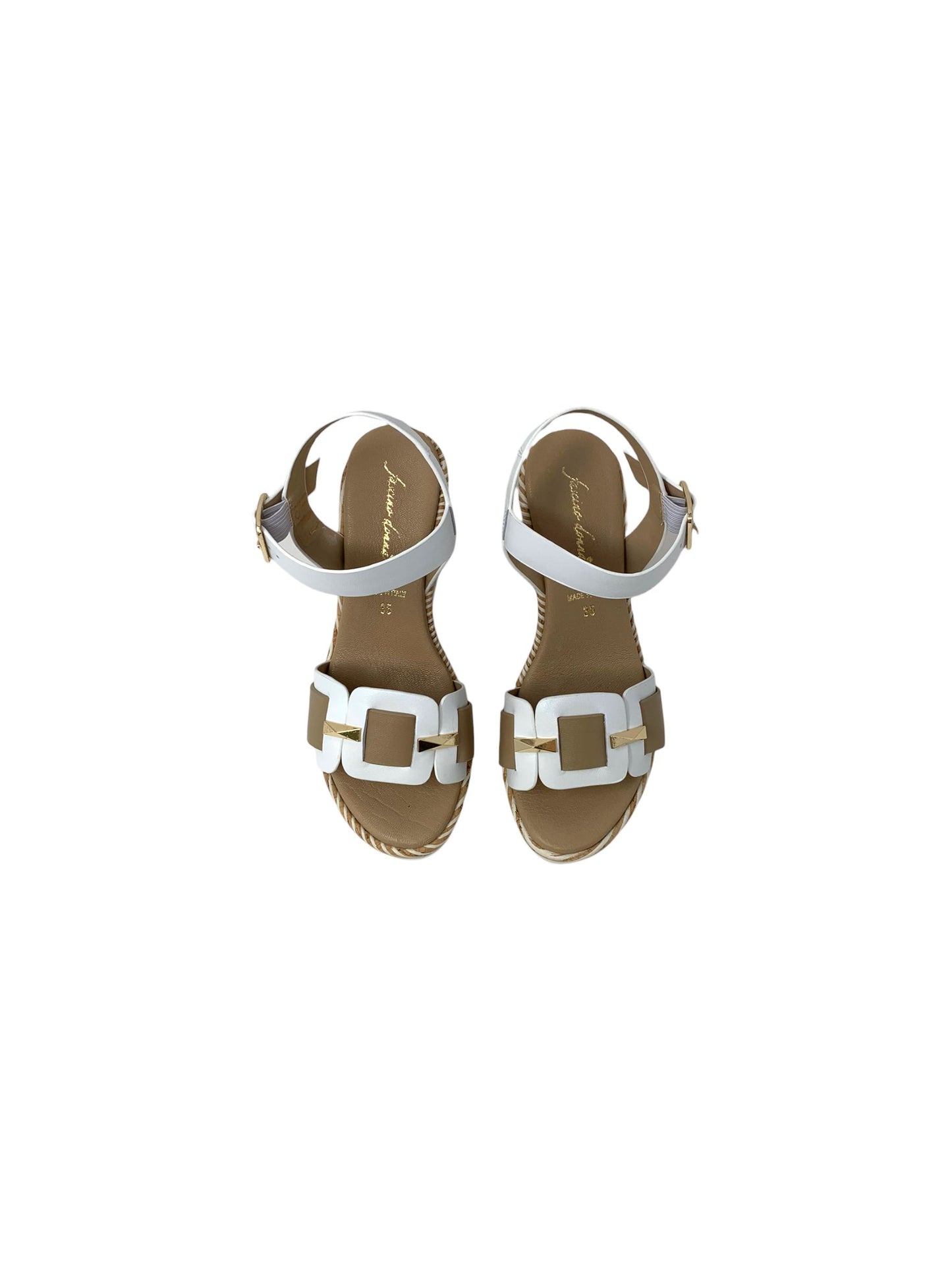 Sandalo con zeppa FASCINO DONNA 52270-E3 BIANCO donna