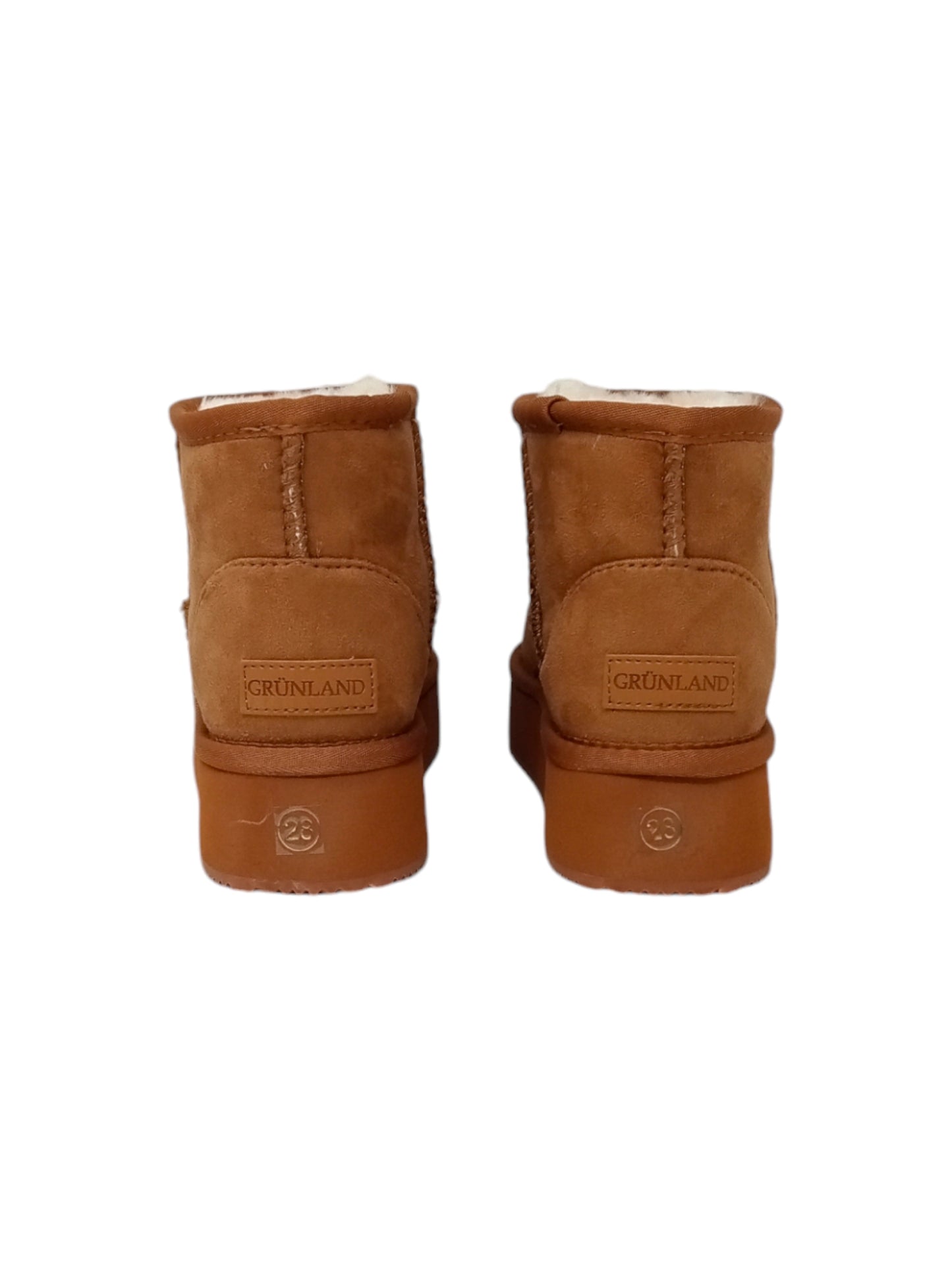 Stivaletto con pelliccia GRUNLAND JR CRIS PO2145-I4 CUOIO bambina/ragazza