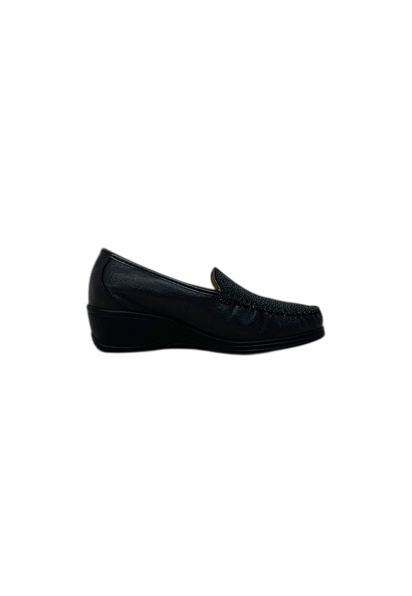 Mocassino comfort 2377 NAPPA NERO donna