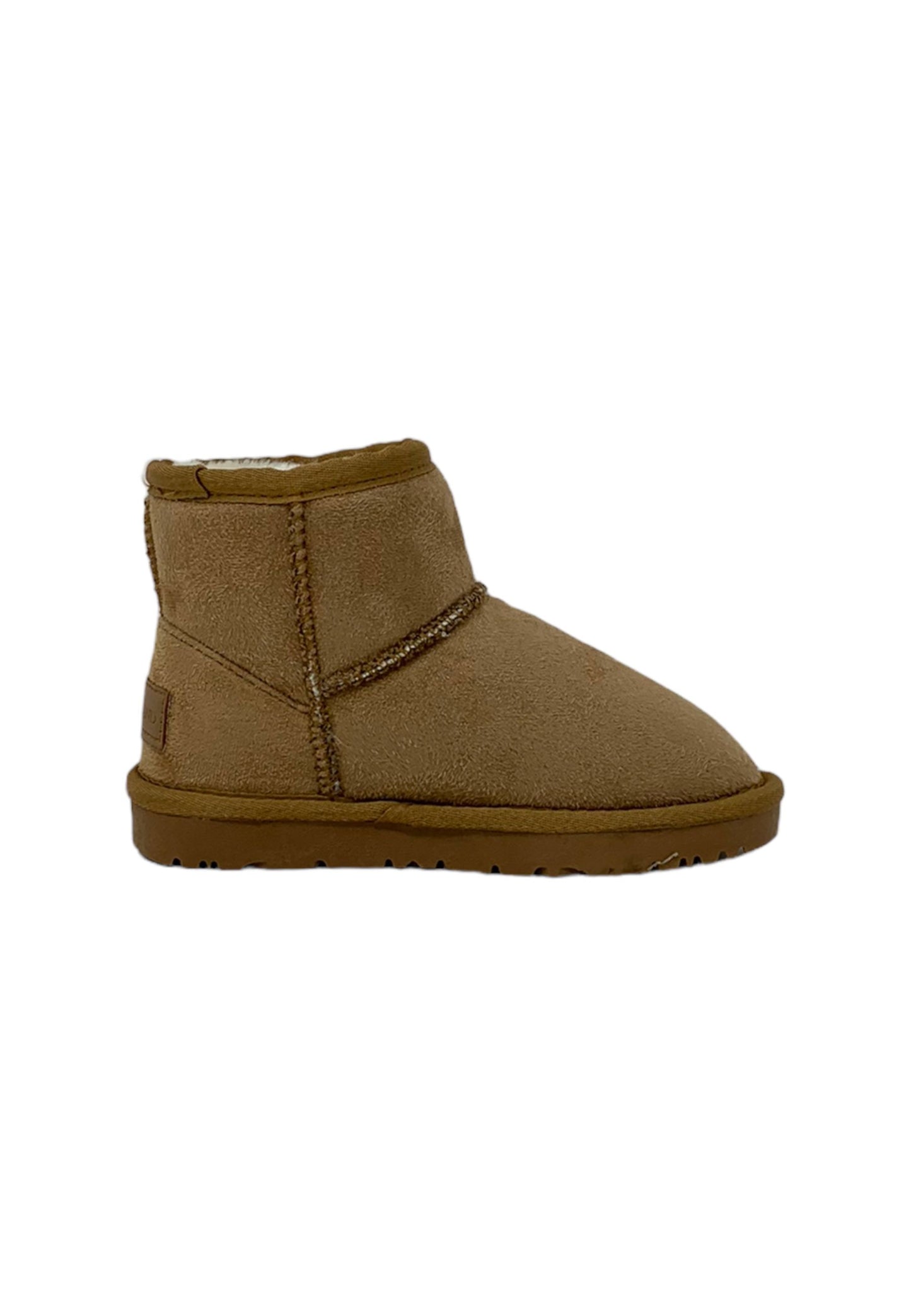 Stivaletto con pelliccia GRUNLAND JR CROMPO1633-14 CUOIO bambina
