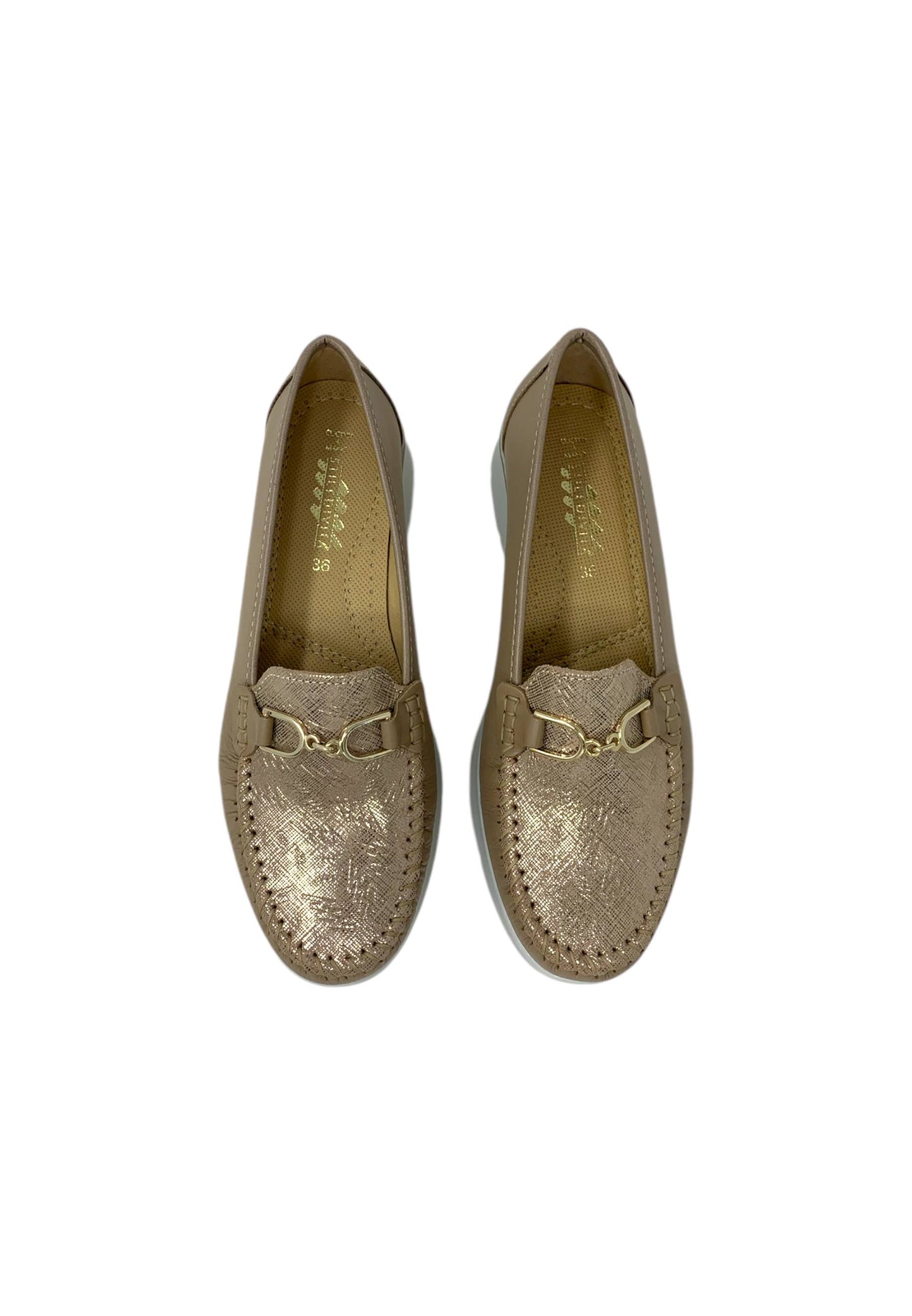 Mocassino linea comoda Stile Di Vita 9204 sabbia/rosa Donna