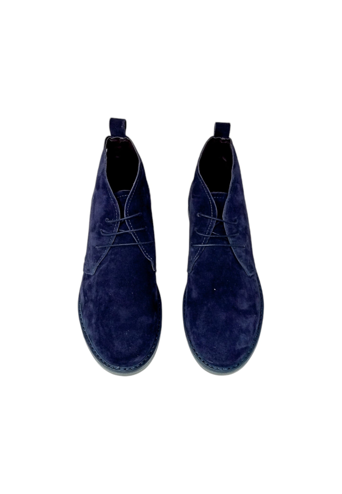 Italia Leone Polacchina Stringata 1312 camoscio Blu Uomo