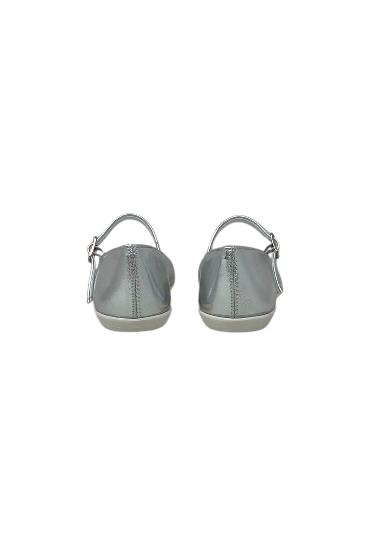 Ballerine Sa.Ba. Calzature 296 ZIP ARGENTO PELLE bambina/ragazza